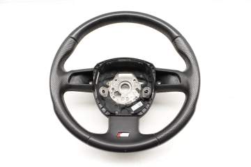 3-Spoke Sport Steering Wheel (Perforated Leather) 4L0419091R