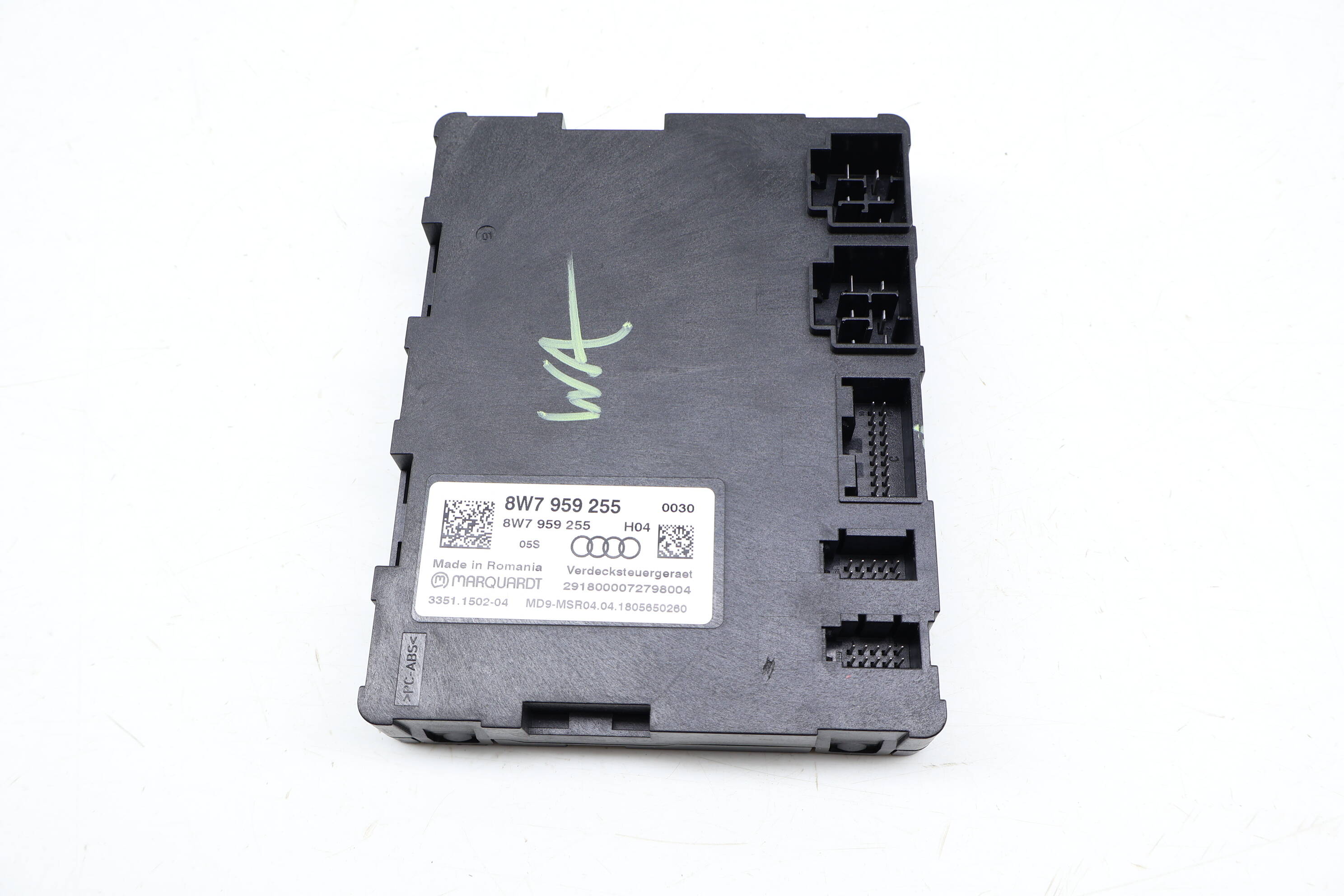 Convertible Top Control Module 8W7959255