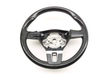 3-Spoke Leather Steering Wheel 561419091J