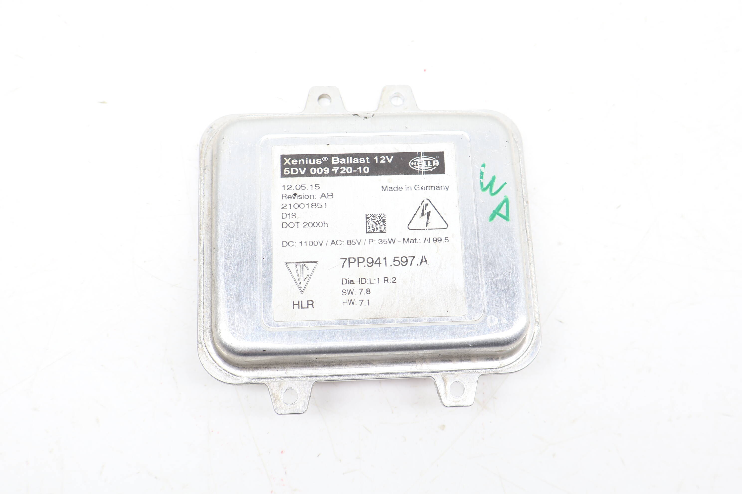 Hid Xenon Headlight Control Unit / Ballast 7PP941597A