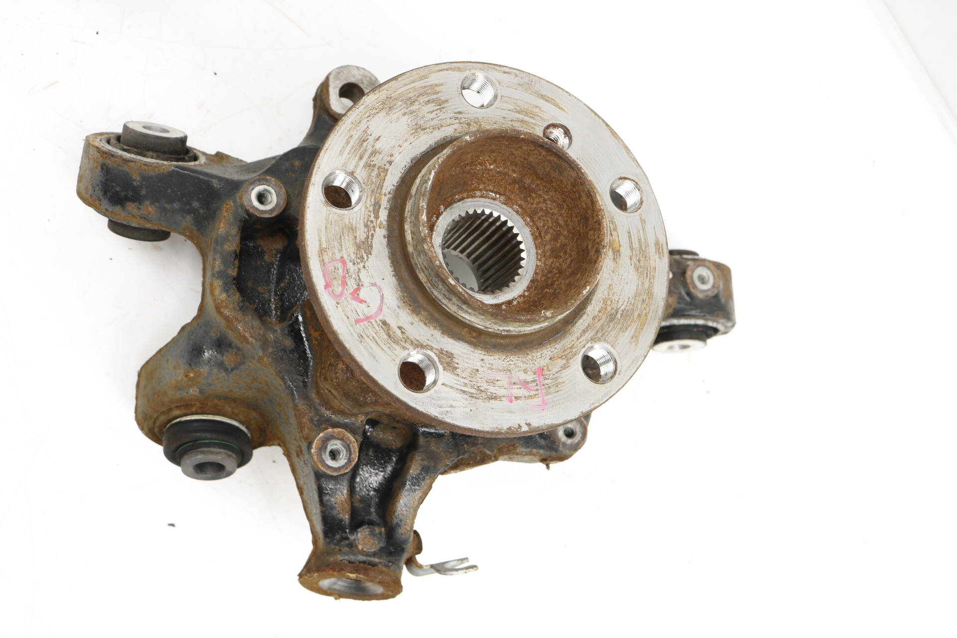 BMW Rear Left Spindle Knuckle W/ Wheel Bearing 33406790497