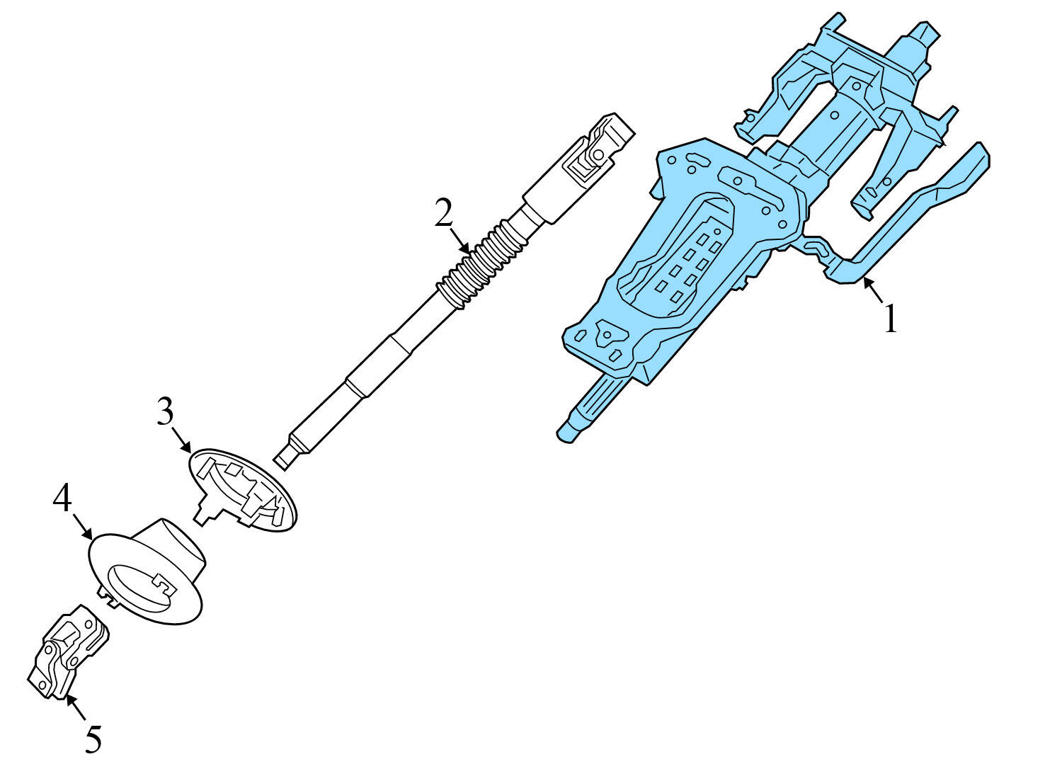 BMW Steering Column Assembly (i3, i3s) 32306865576