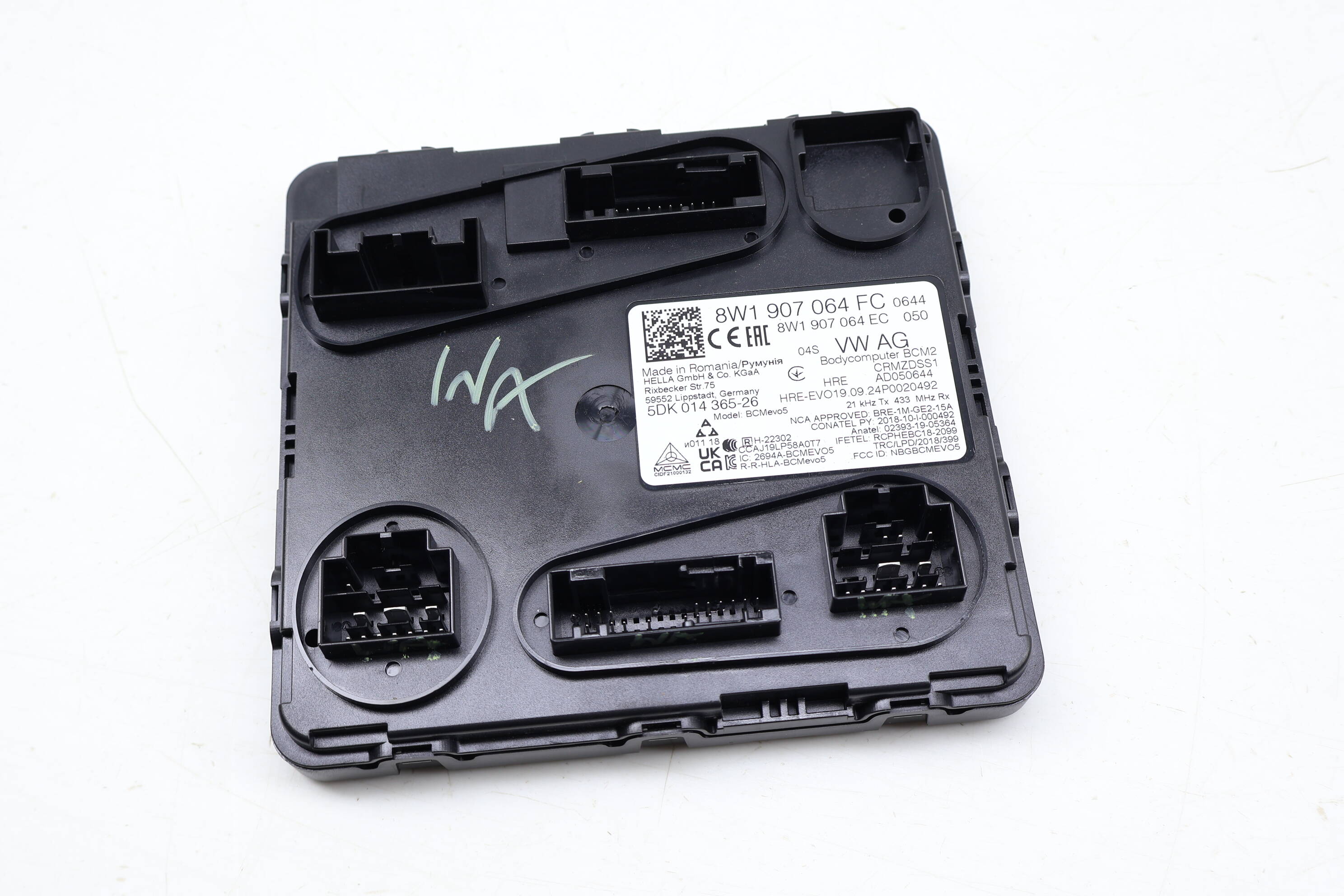 Comfort Control Module / Ccm / Bcm 8W1907064FC