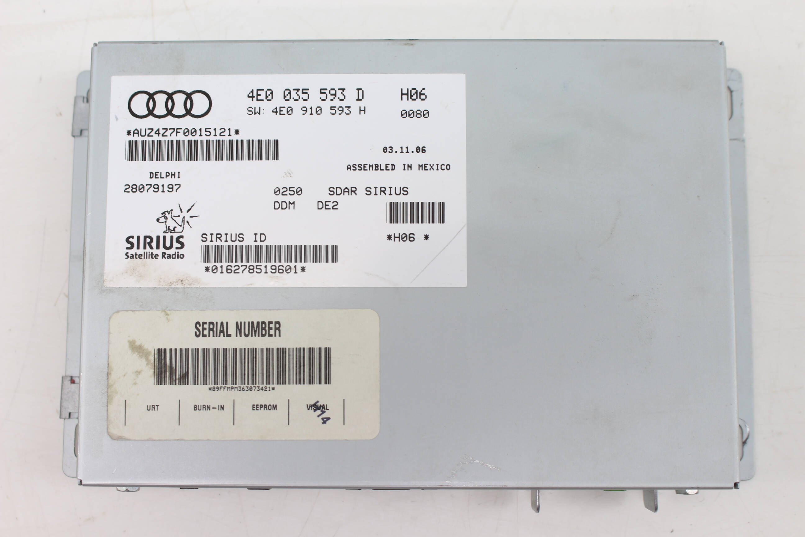 Sirius Satellite Radio Module 4E0035593D