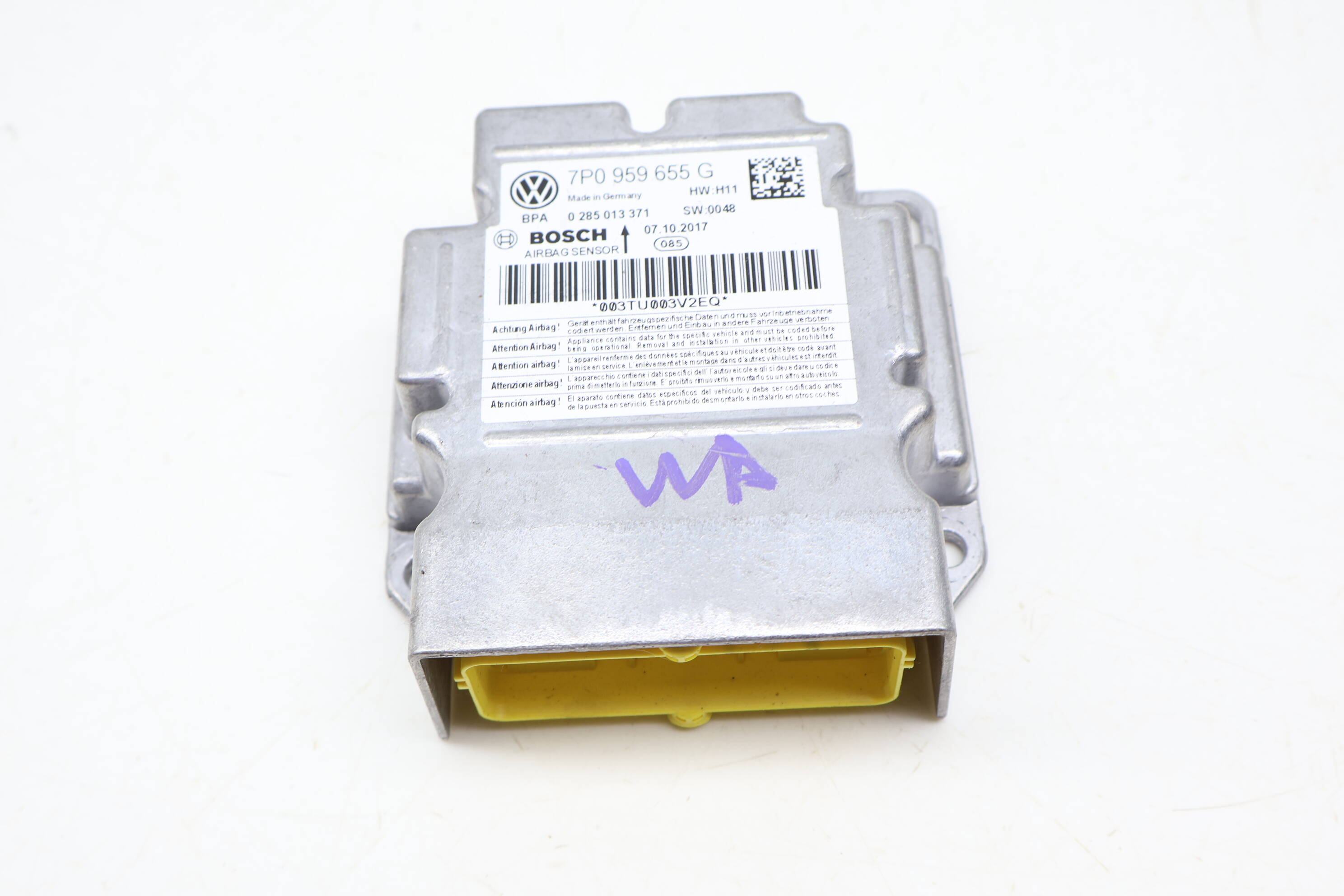 Airbag / Air Bag Control Module 7P0959655G 9A7959655