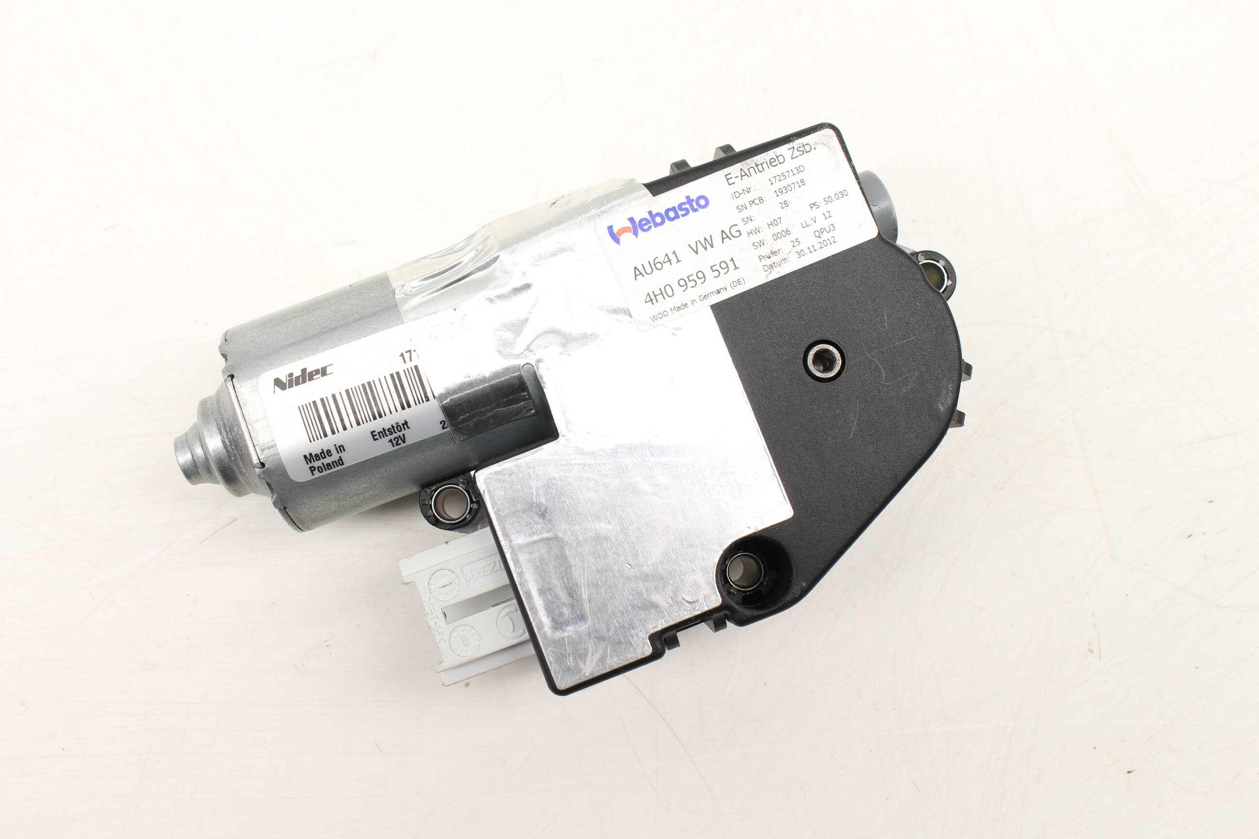 Sliding Sunroof / Sun Roof Motor 4H0959591