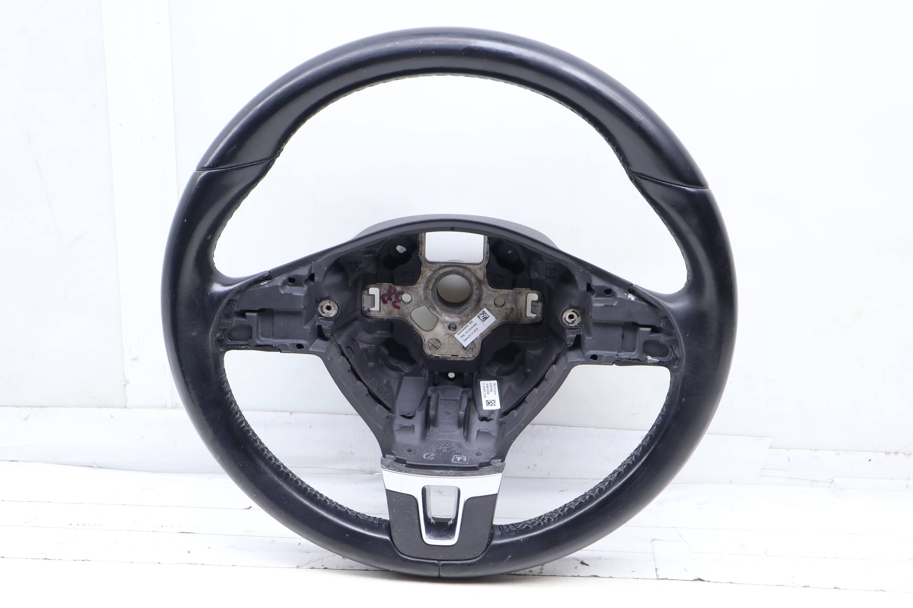 3-Spoke Leather Steering Wheel 1T0419091AC