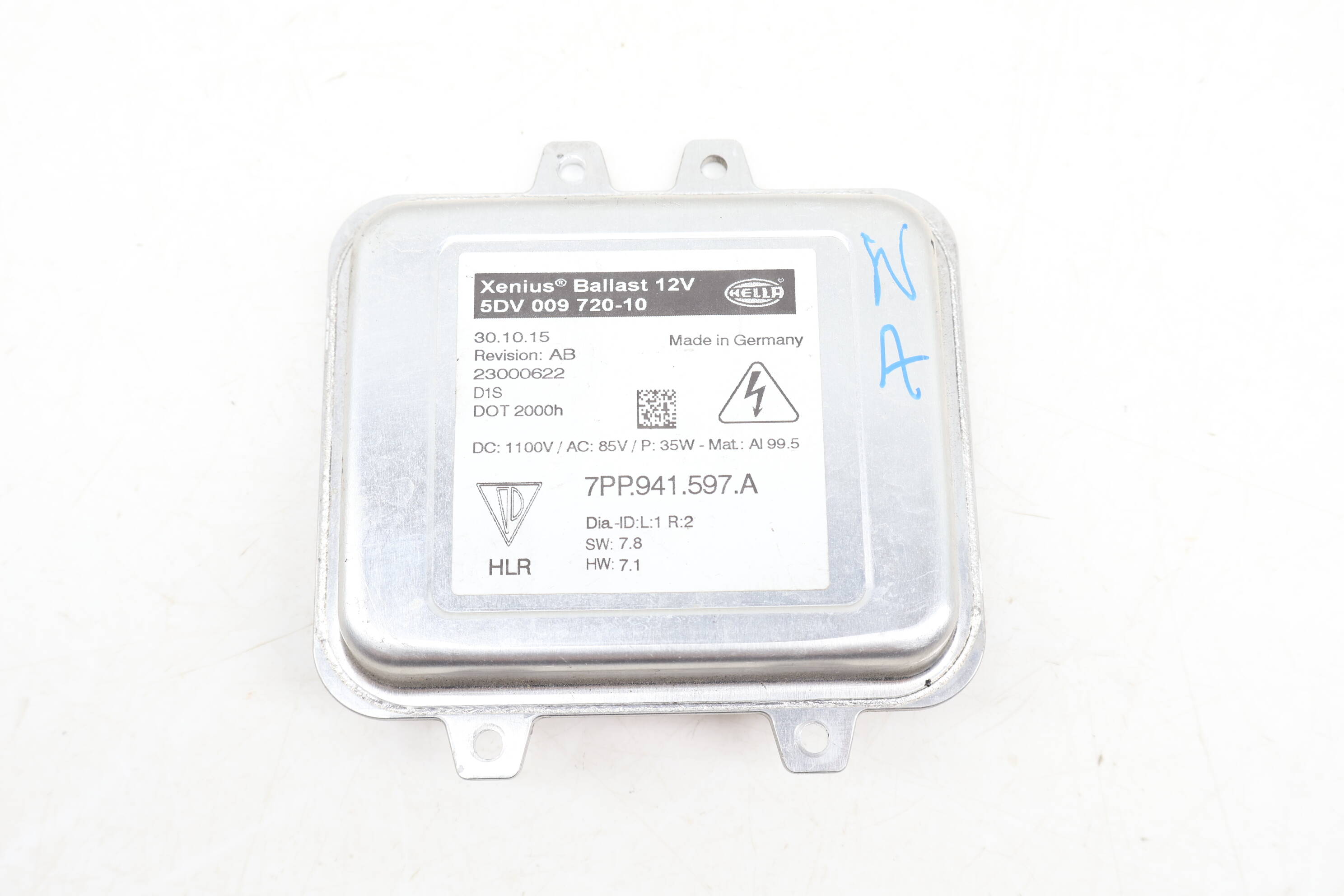 Hid Xenon Headlight Control Unit / Ballast 7PP941597A