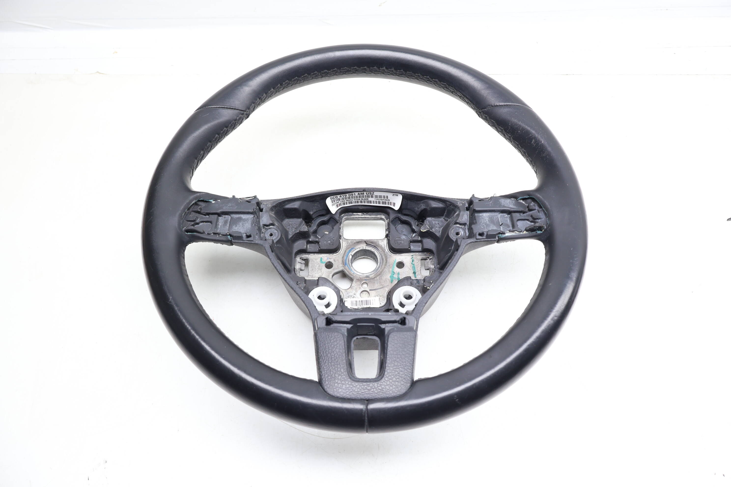 3-Spoke Leather Steering Wheel 5C0419091AM