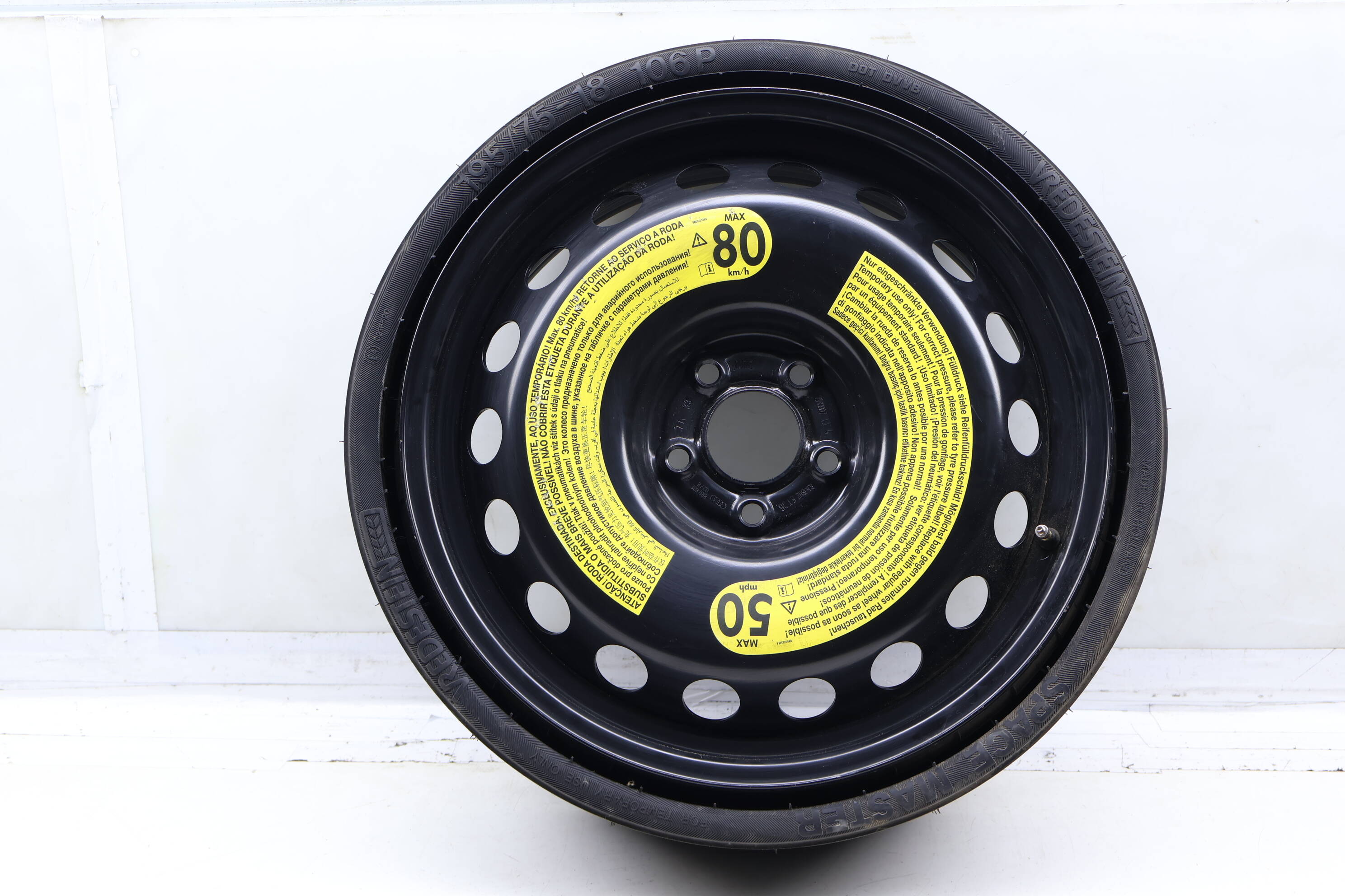 18" Inch Compact Spare Tire Donut / Wheel / Rim 8R0601027B