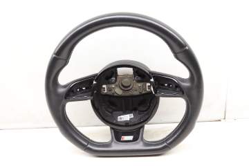 3-Spoke Leather Sport Steering Wheel (Flat Bottom) 8R0419091AG