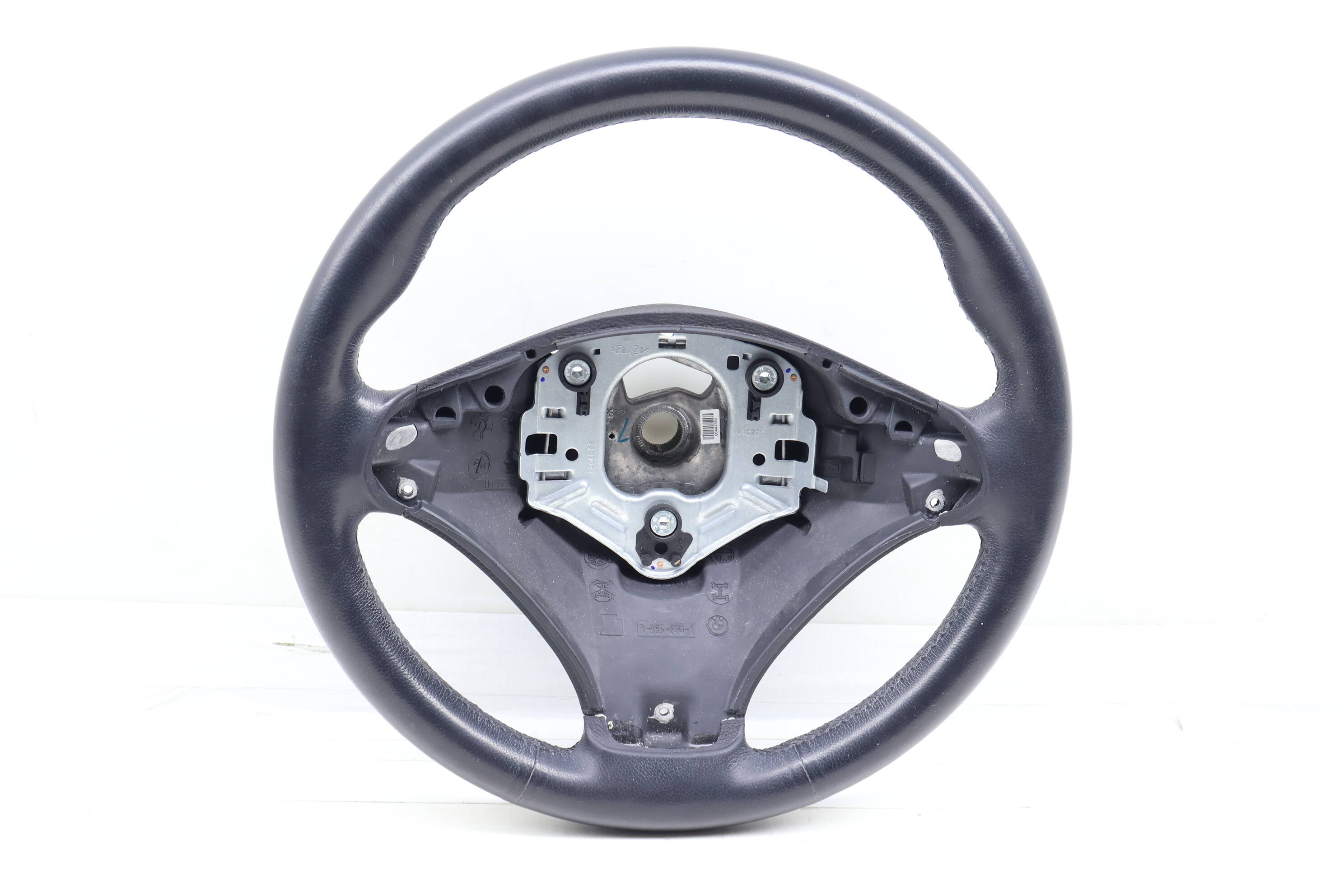 3-Spoke&#x20;Leather&#x20;Sport&#x20;Steering&#x20;Wheel&#x20;32306789973