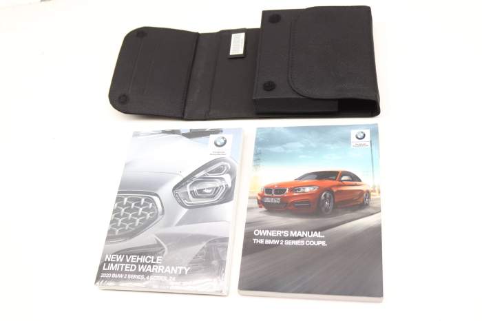 2020 Owners Manual (Coupe F22) 01402666268 main product photo