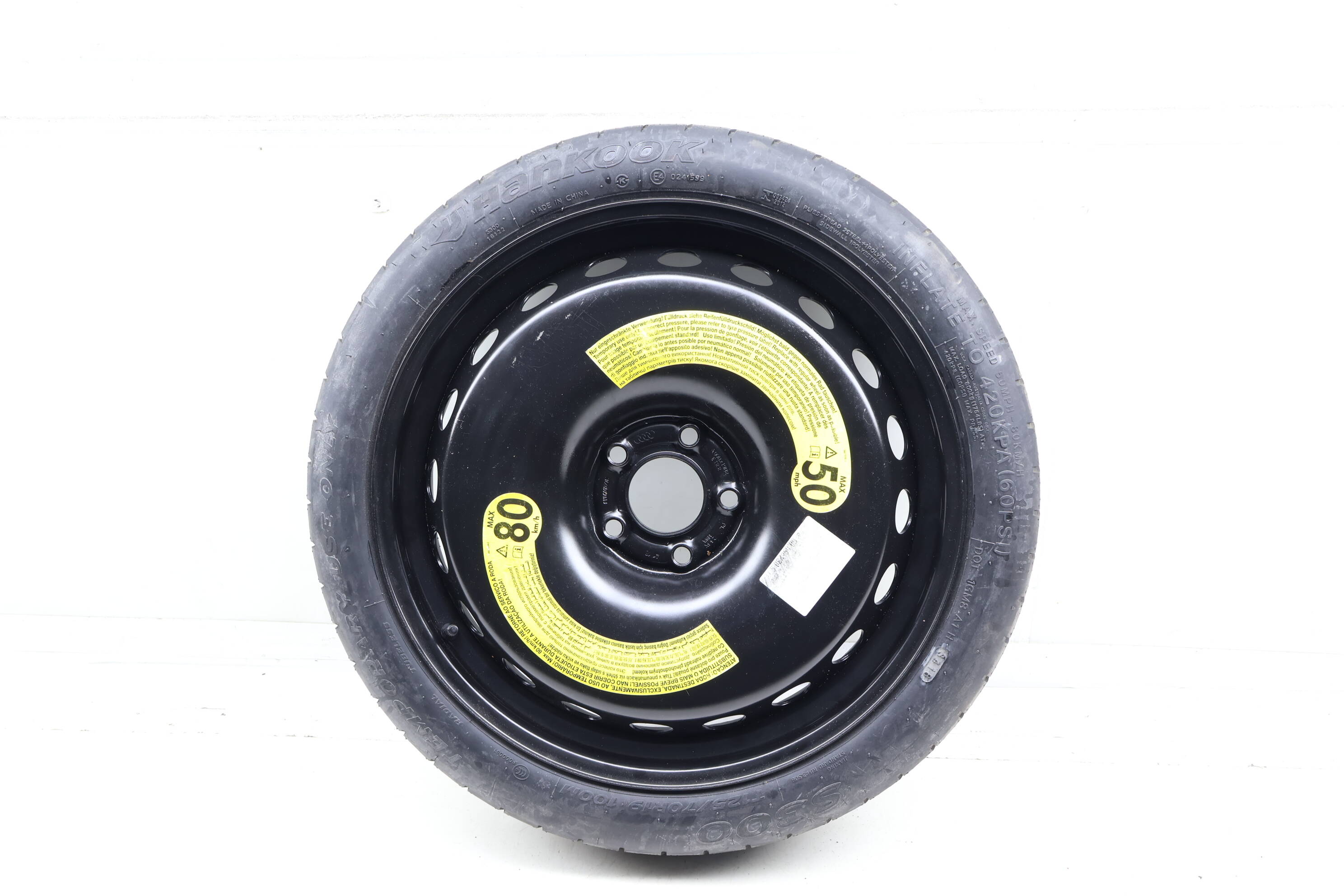 19" Inch Compact Spare Tire Donut / Wheel / Rim 8W0601027C