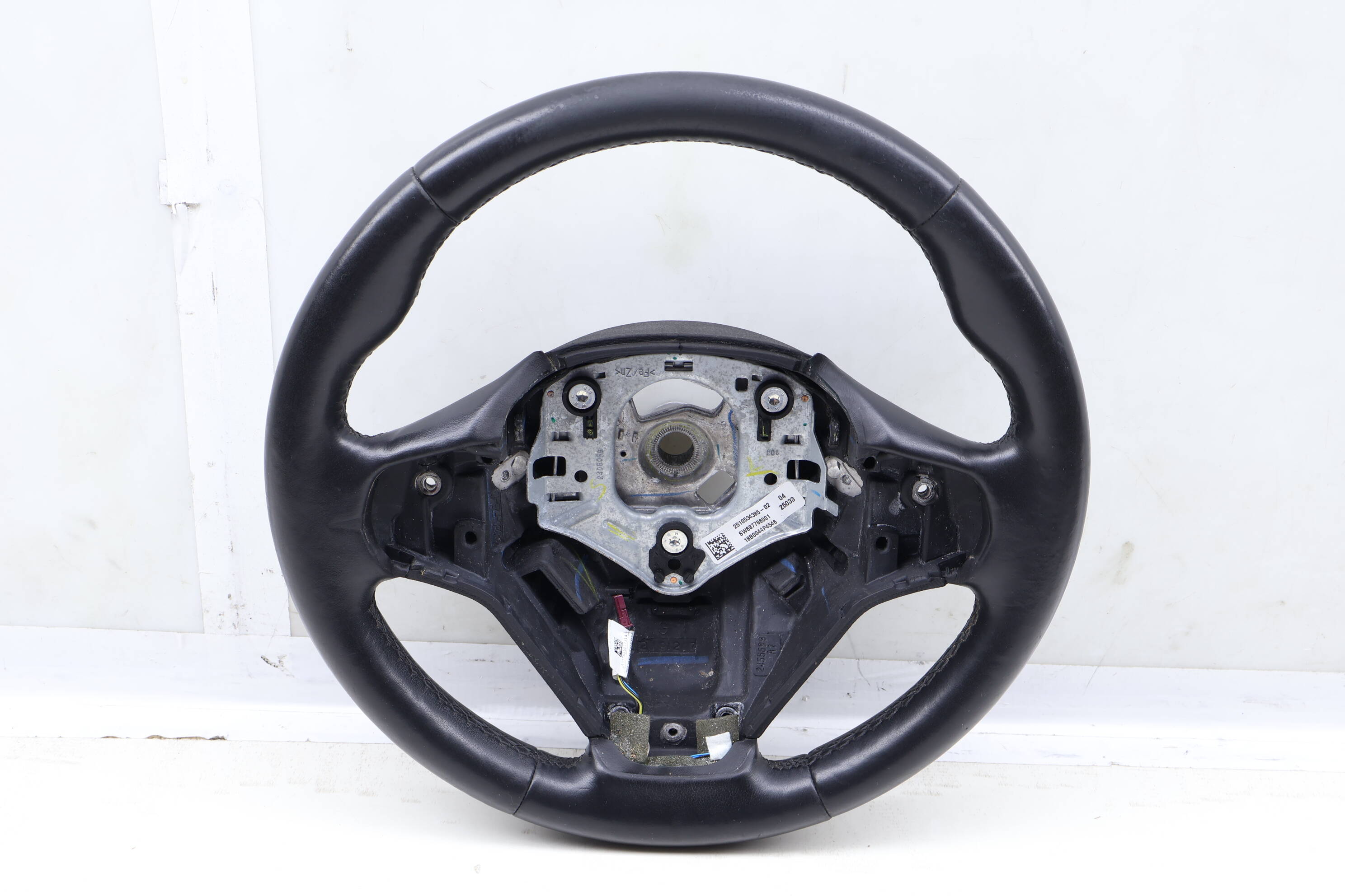 3-Spoke&#x20;Leather&#x20;Sport&#x20;Steering&#x20;Wheel&#x20;32306877872