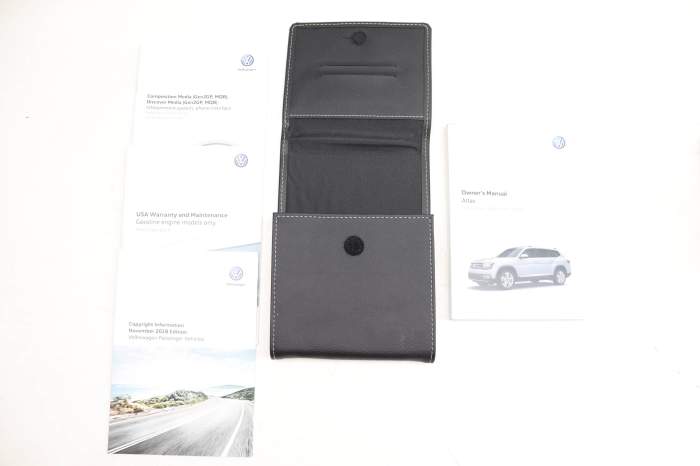 2019 Owners Manual (Vw Atlas) main product photo