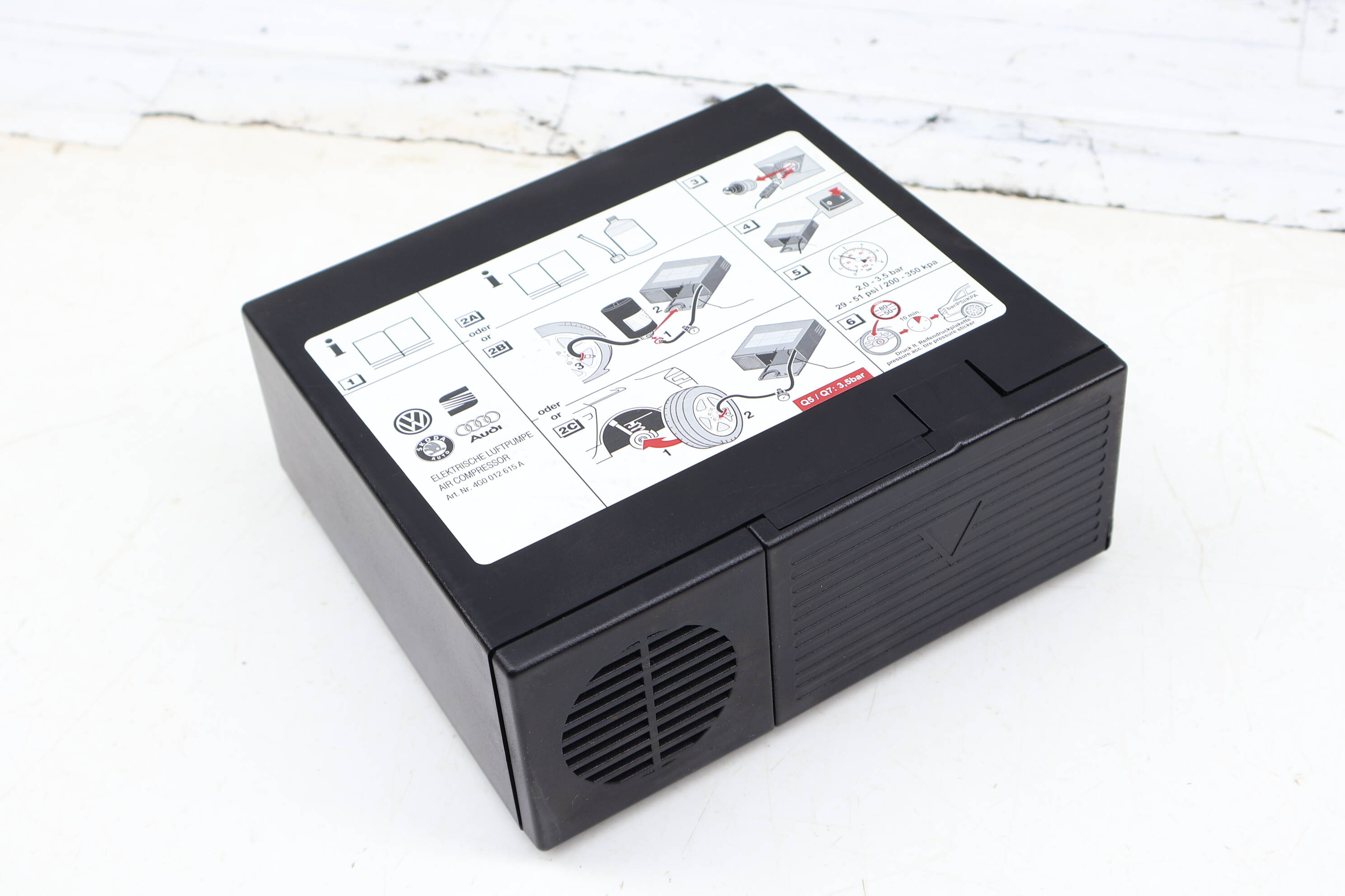 Spare Tire Air Compressor / Pump 4G0012615A