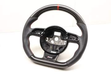 3-Spoke Leather Sport Steering Wheel (Flat Bottom) 8T0419091J
