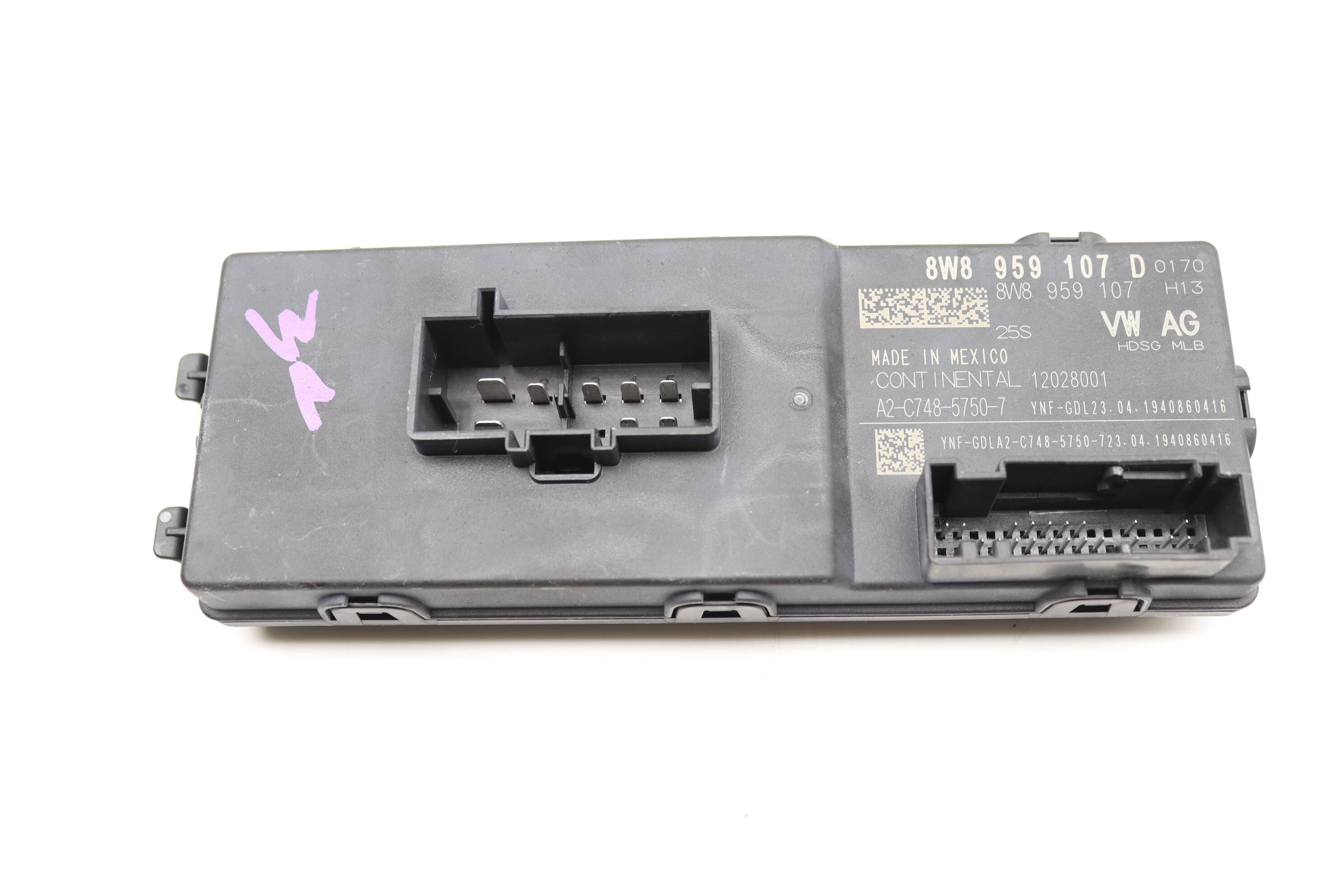 Liftgate / Trunk Control Module 8W8959107D PAB959107