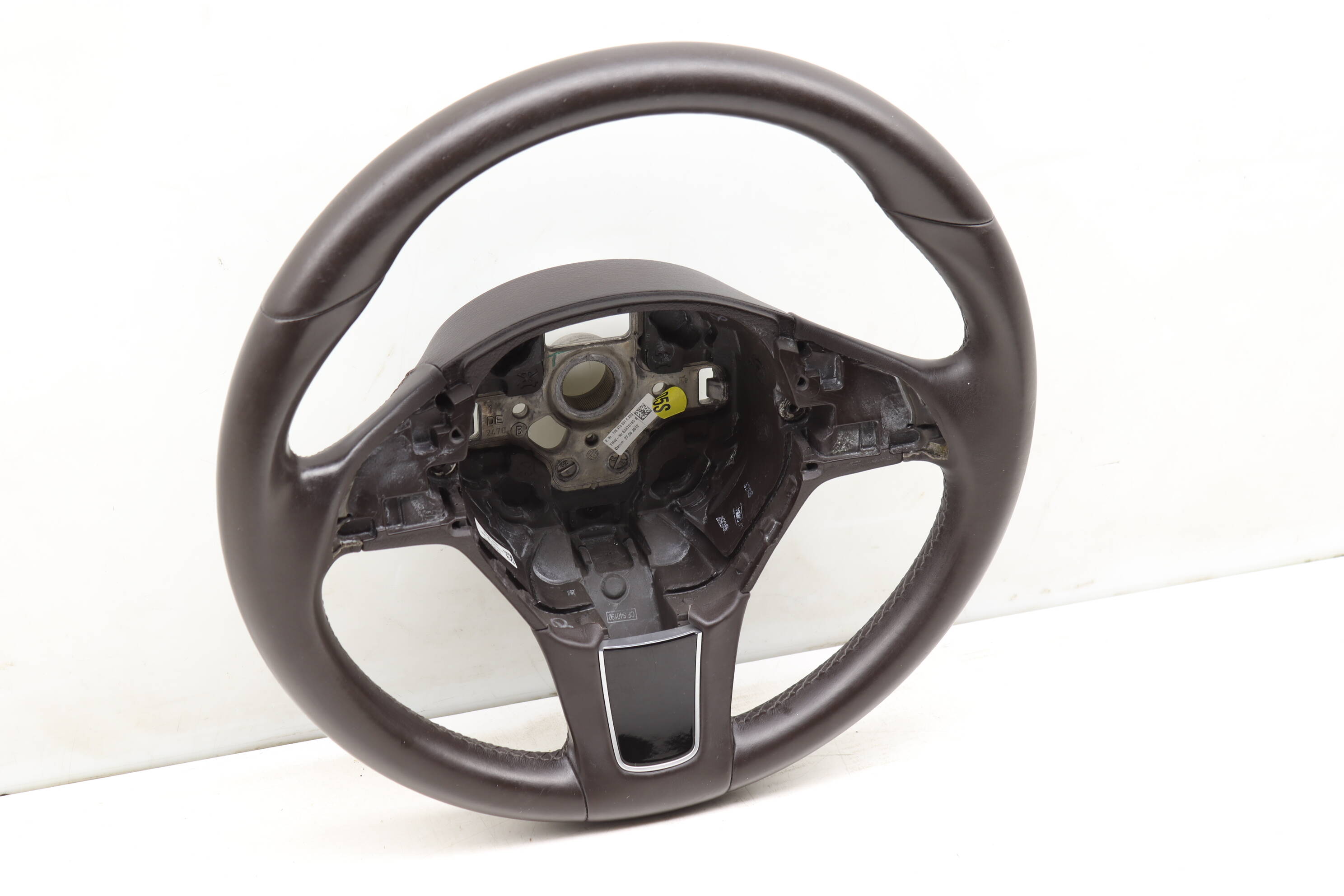 3-Spoke Leather Steering Wheel 7P6419091