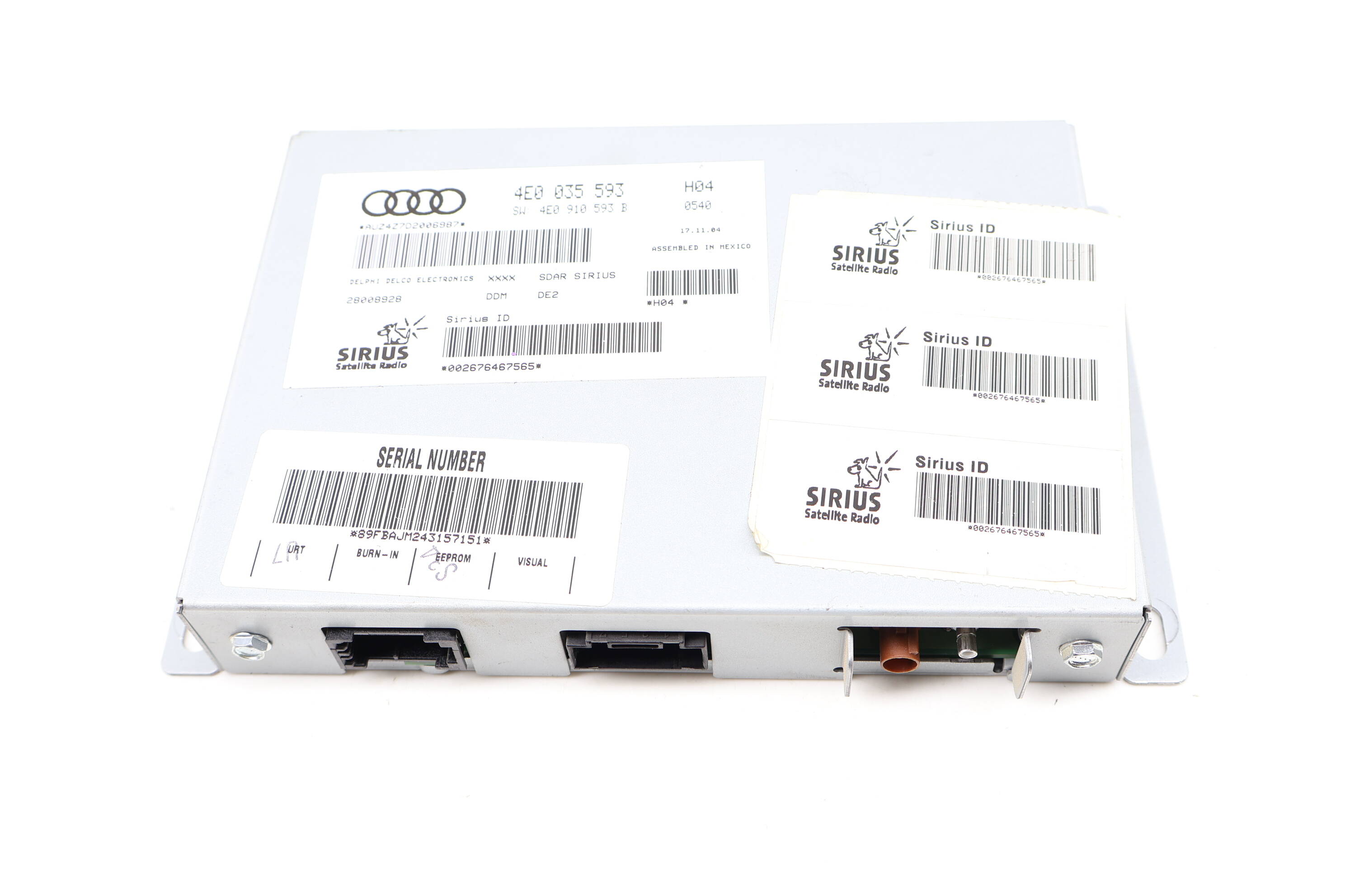 Sirius Satellite Radio Module 4E0035593