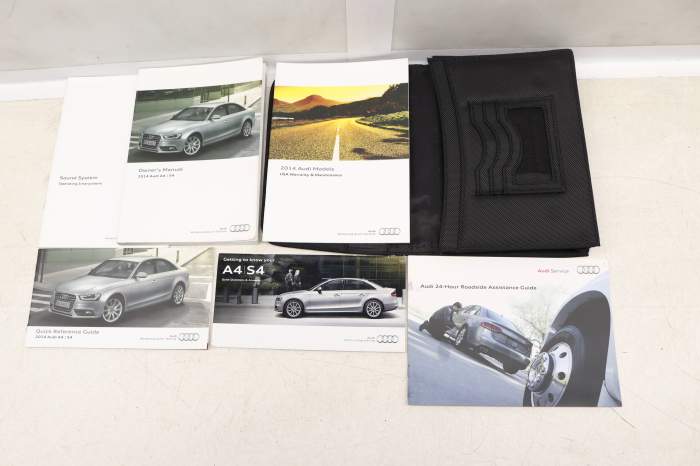 2014 Owners Manual (A4/S4) main product photo