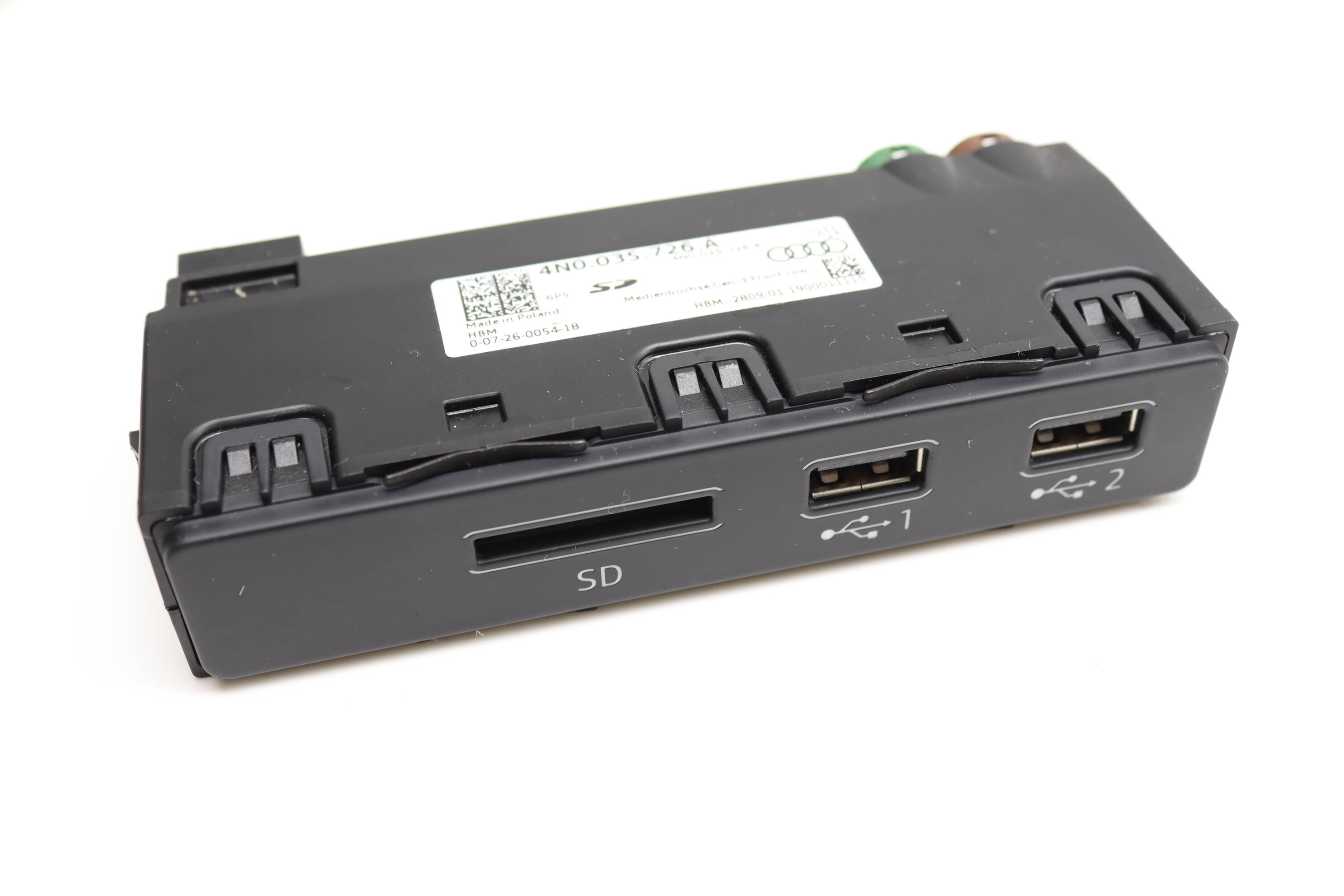 Center Console Sd / Dual Usb Port / Module 4N0035726A