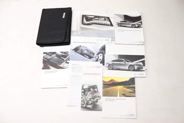 2013 Owners Manual (A7/S7) main product photo