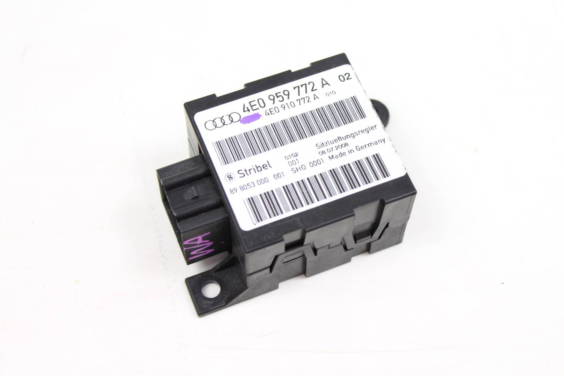 Seat Ventilation Control Unit / Module 4E0959772A