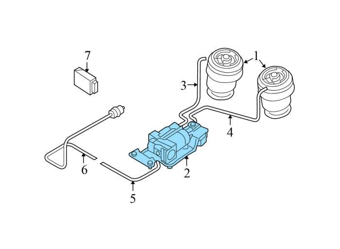 茈ページ BMW Air Suspension Compressor / Pump (X5, X6) 37206789938