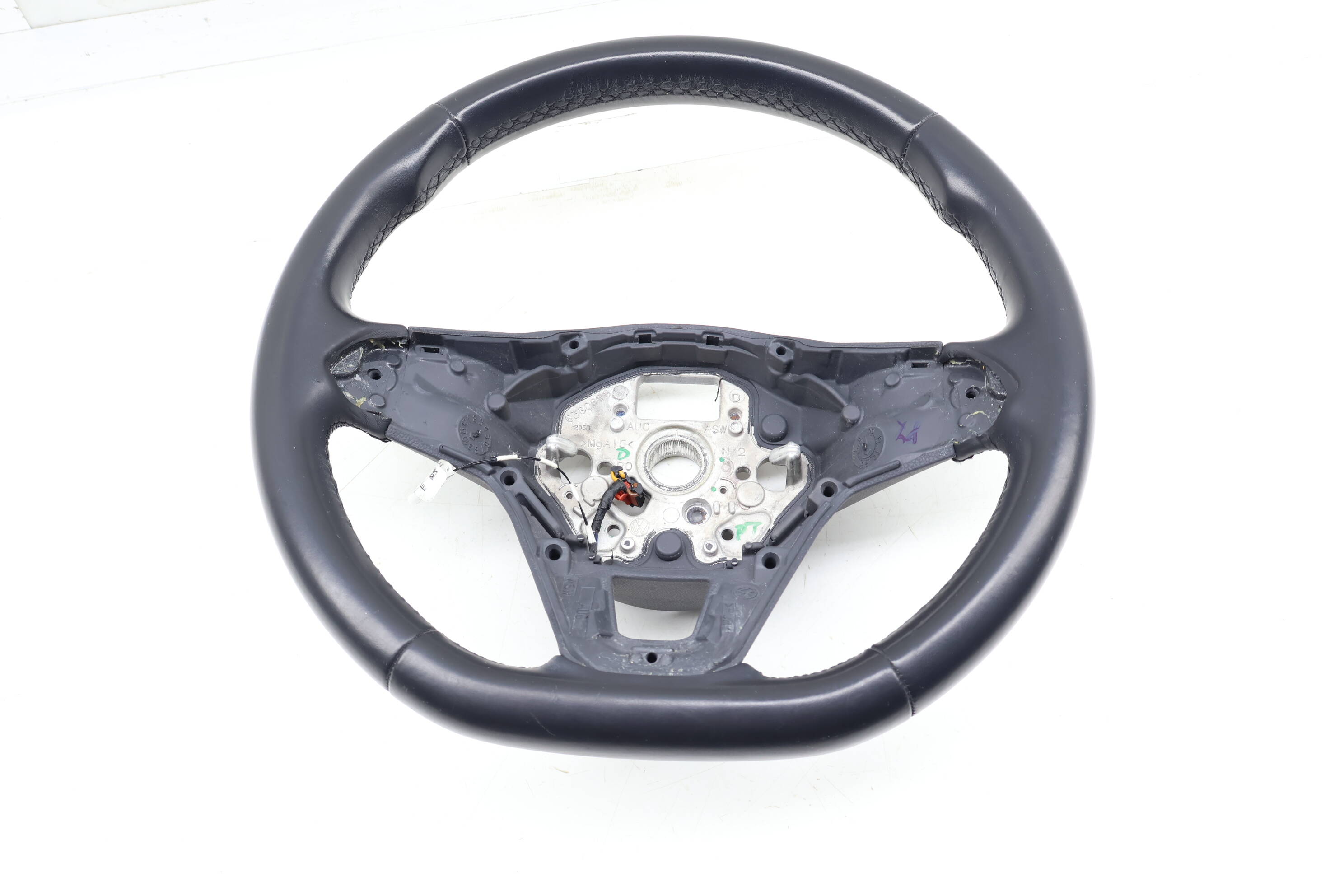 3-Spoke Leather Sport Steering Wheel (Heated) 3G0419089AE