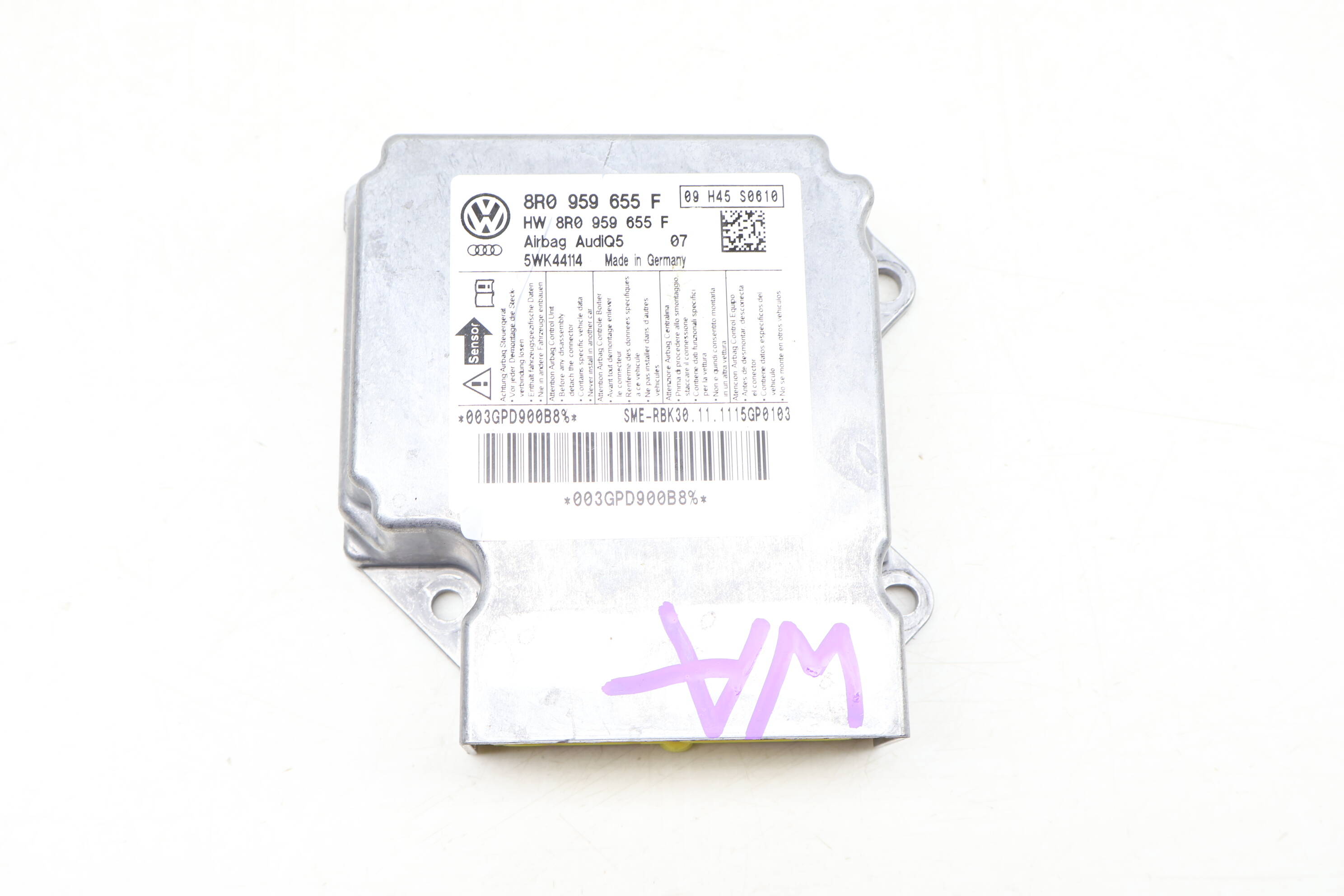 Air Safety Bag Control Module 8R0959655F