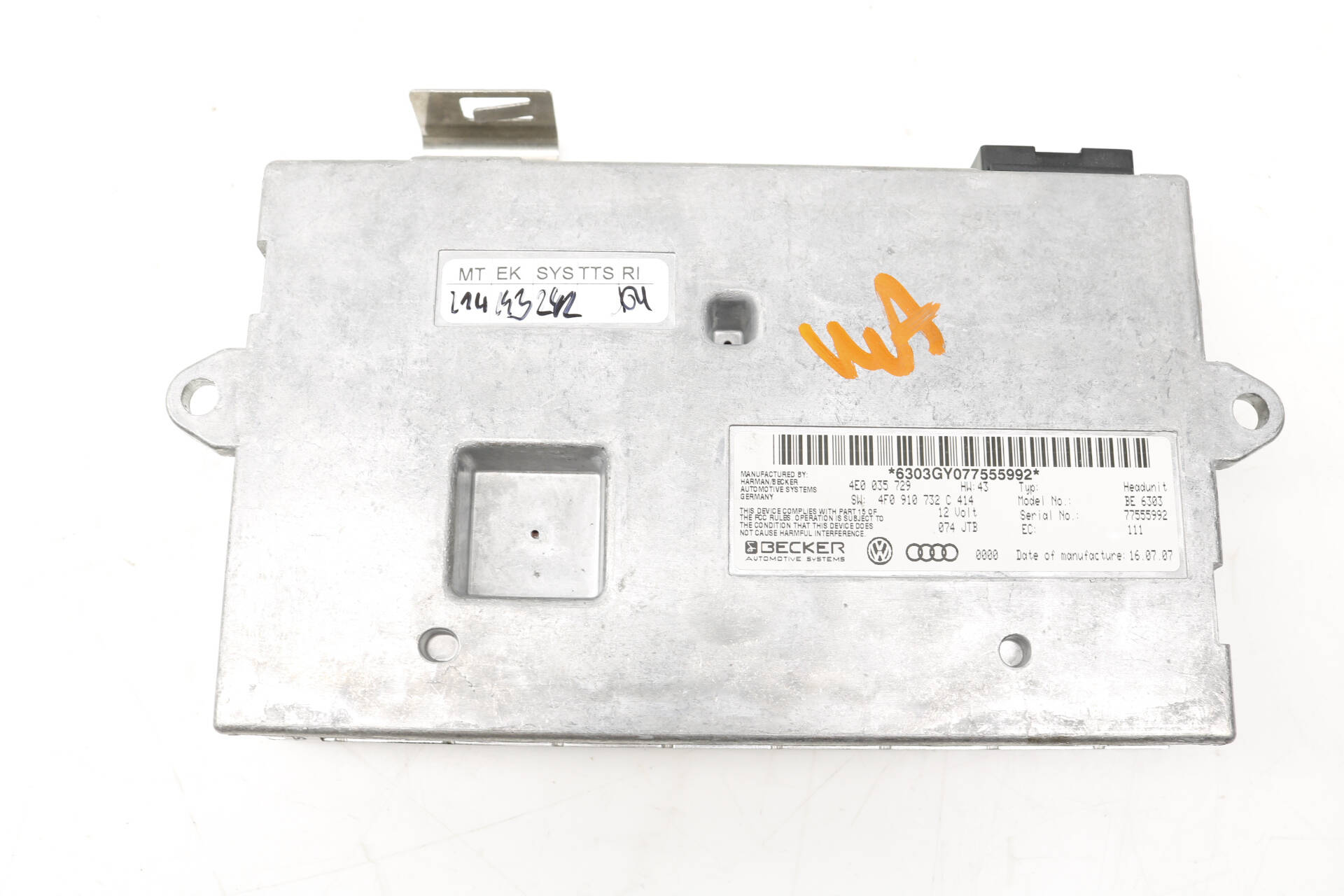 Mmi Interface Control Module 4E0035729