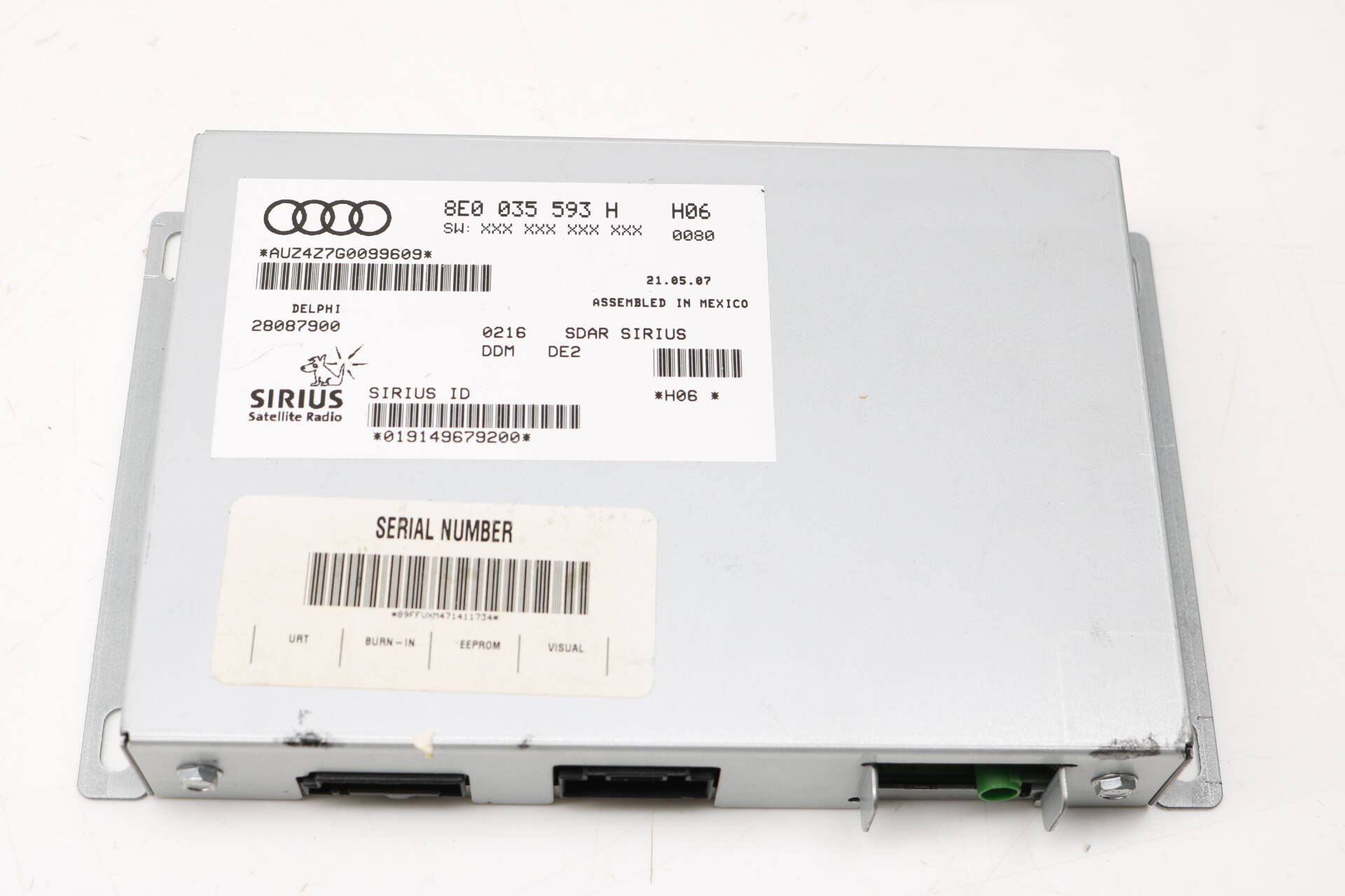 Sirius Satellite Radio Control Module 8E0035593H