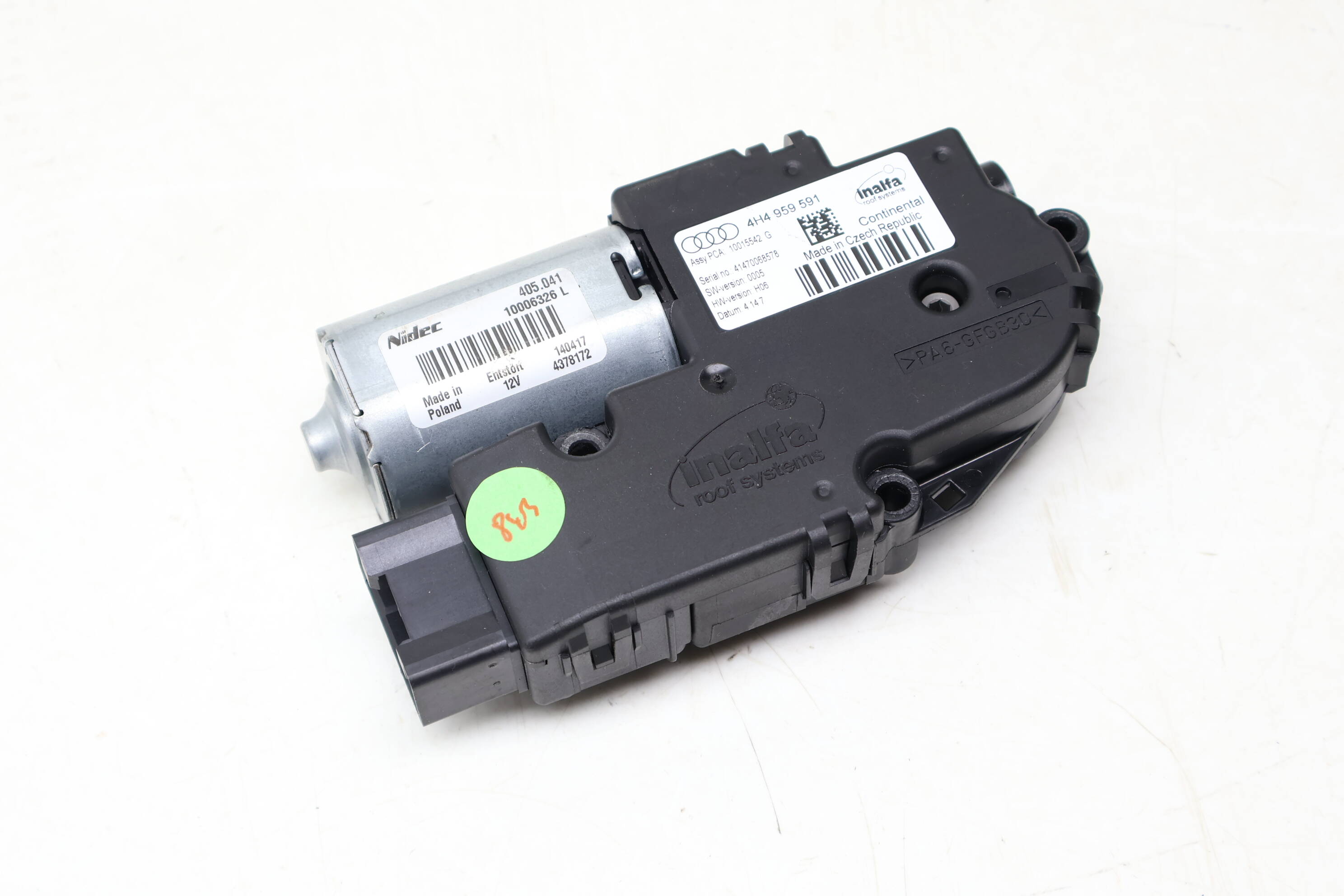 Sunroof / Sun Roof Motor 4H4959591