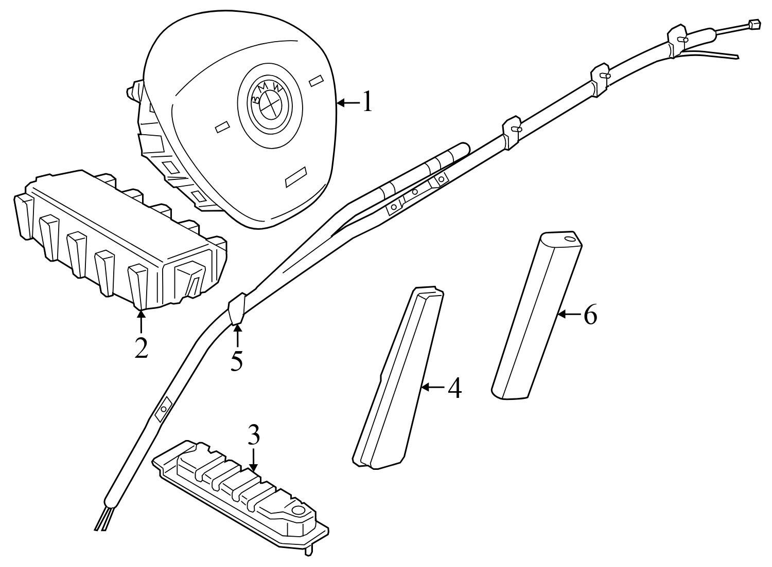 BMW Front Left Dash Knee Airbag / Air Bag (X1, X2) 72129296980