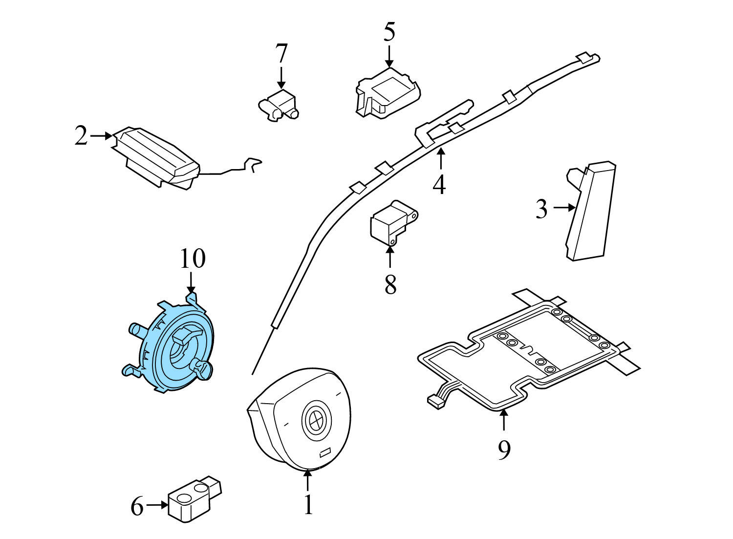 BMW Clock Spring (X6, X5) 61319179522