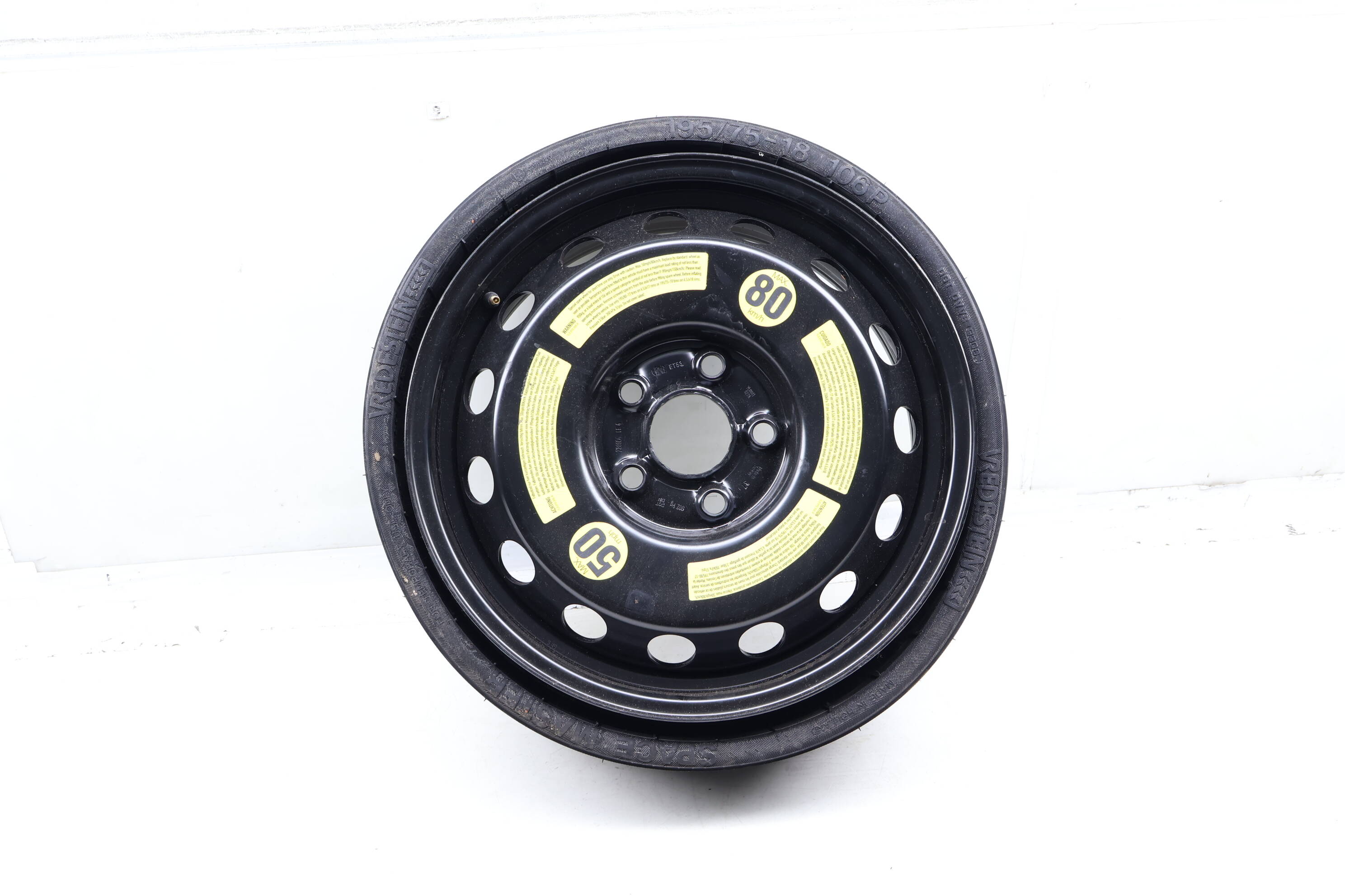 18&quot;&#x20;Inch&#x20;Compact&#x20;Spare&#x20;Tire&#x20;&#x2F;&#x20;Wheel&#x20;7L0601027A&#x20;95536205011