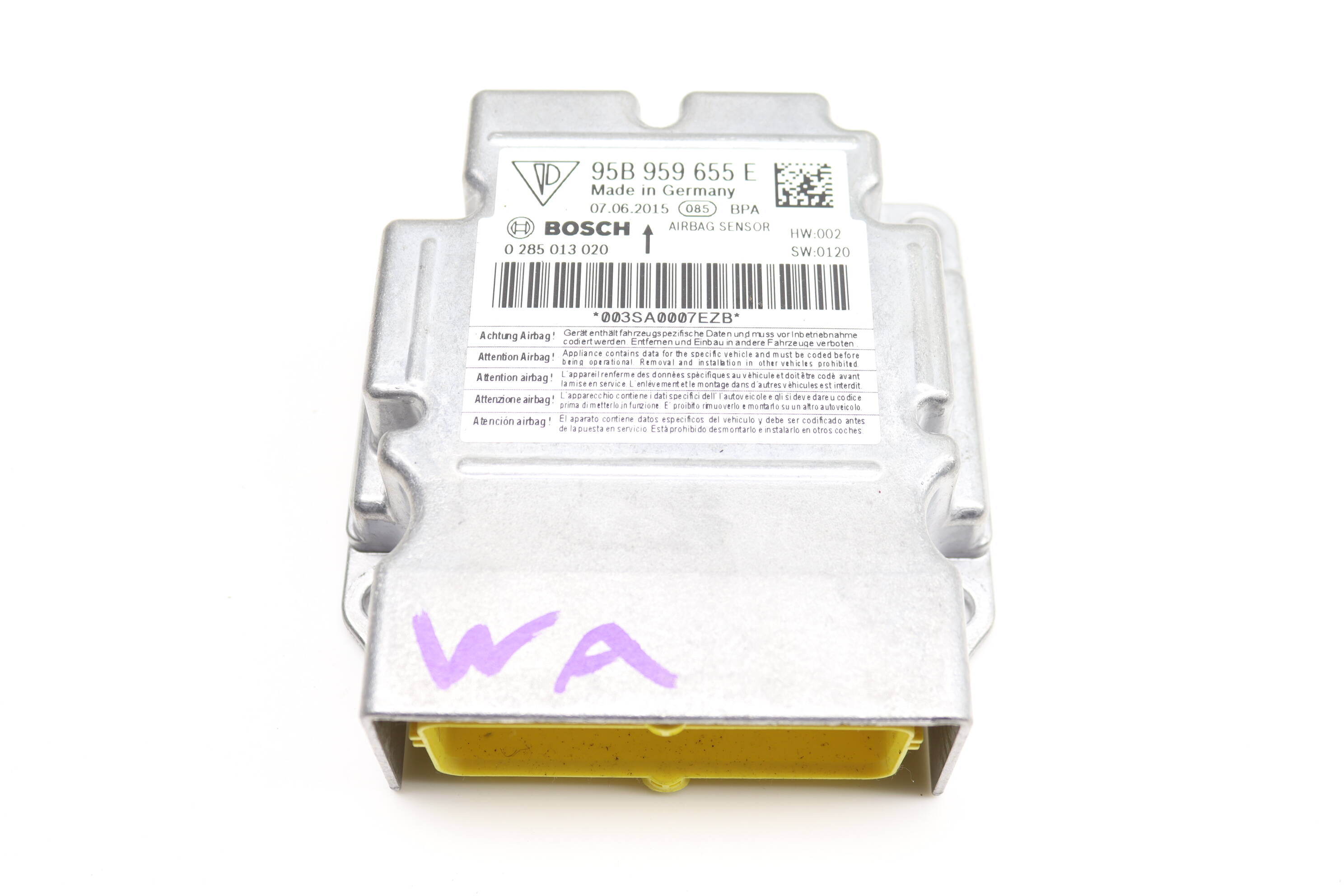 Air Safety Bag / Srs Control Module 95B959655E