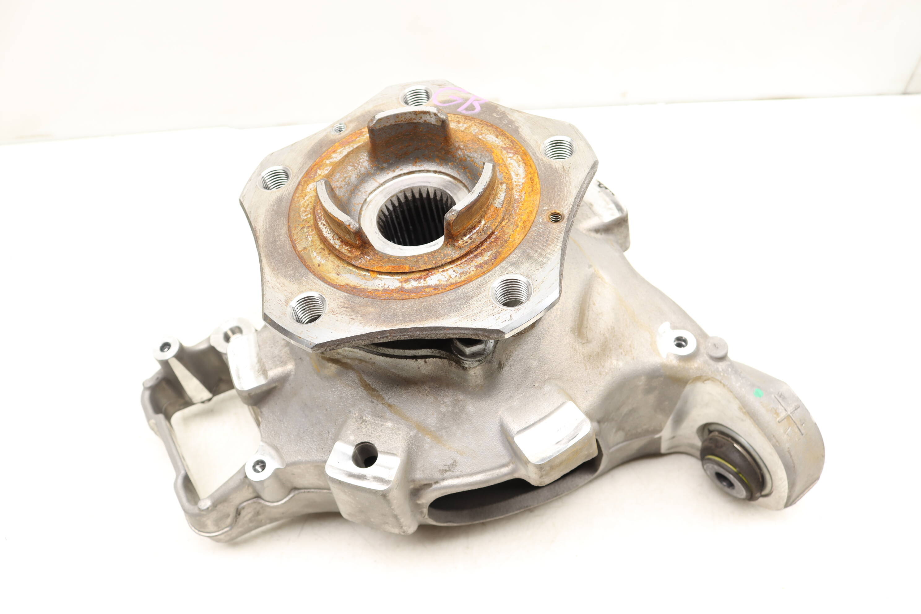 Porsche Rear Left Spindle Knuckle W/ Wheel Bearing 971505435J