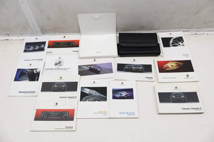 2004 Owners Manual (Cayenne) main product photo