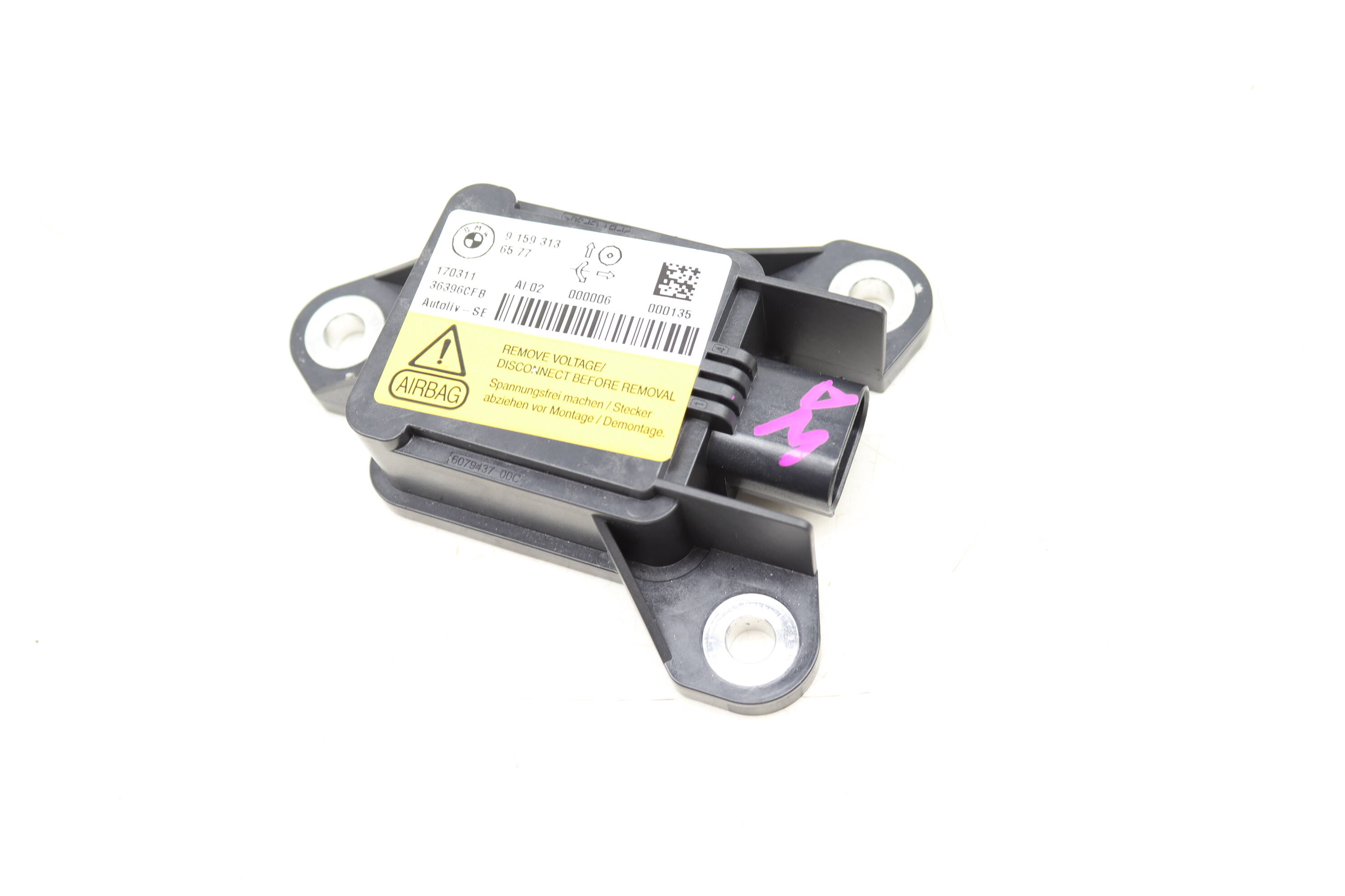 Central Airbag Impact / Crash Sensor 65779159313