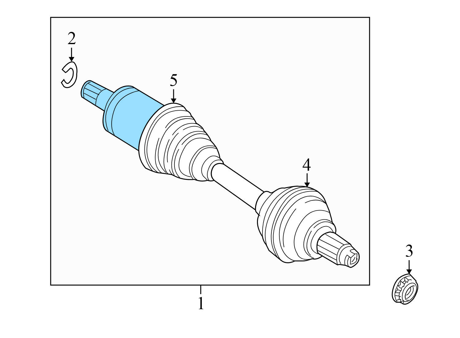BMW Front Right Cv Axle Shaft (X5, X6) 31607622884