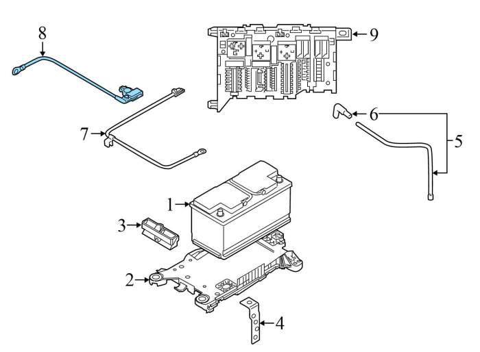 BMW Negative (-) Battery Cable (X1) 61219117831 BMW Negative (-) Battery Cable (X1) 61219117831