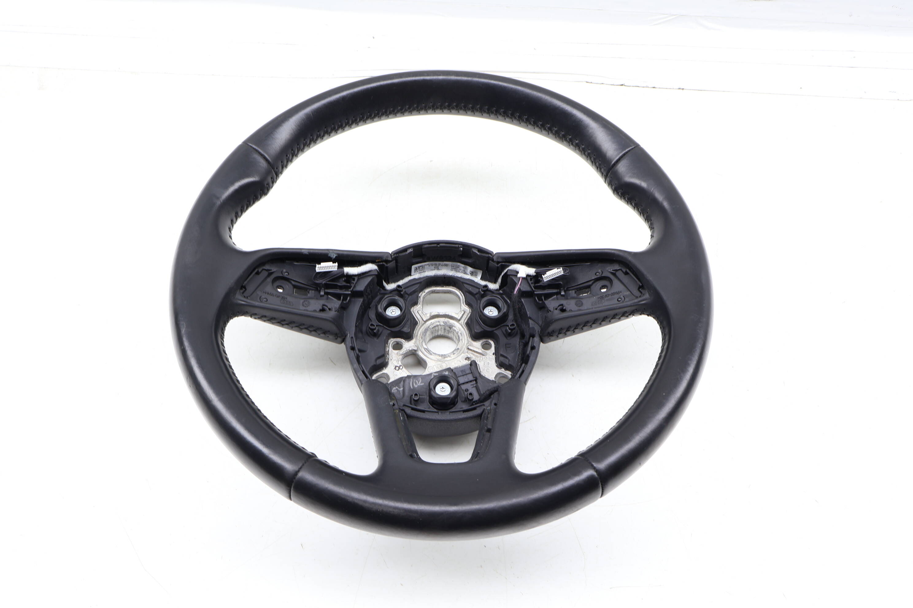 3-Spoke Leather Steering Wheel 8W0419091CL