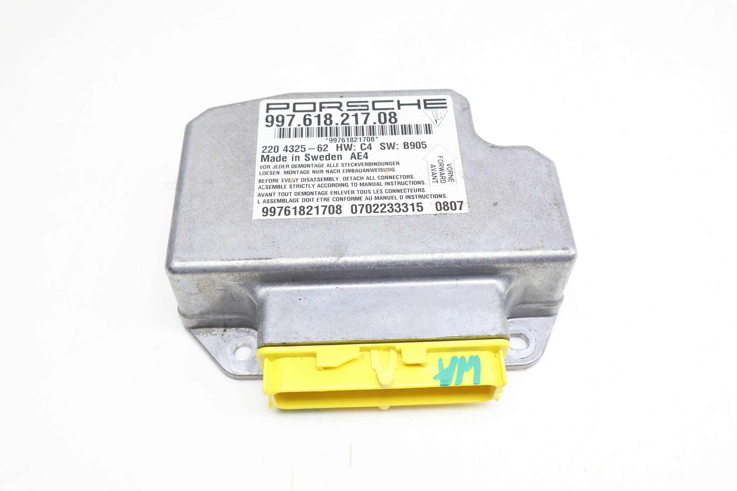 Airbag / Air Bag Control Module 99761821708