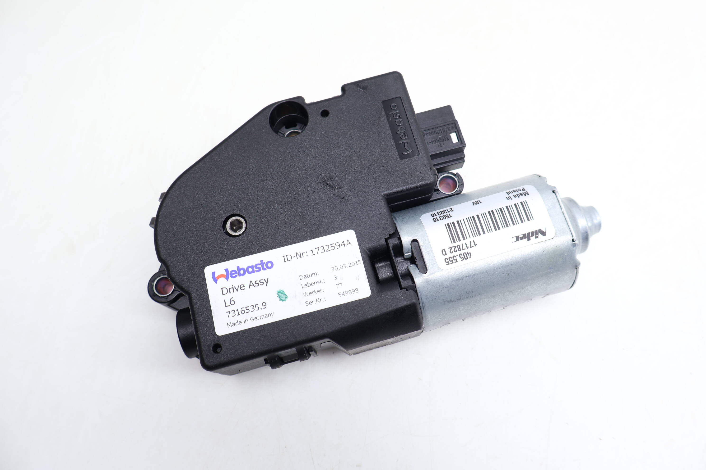 Sunroof / Sun Roof Motor 67617316535