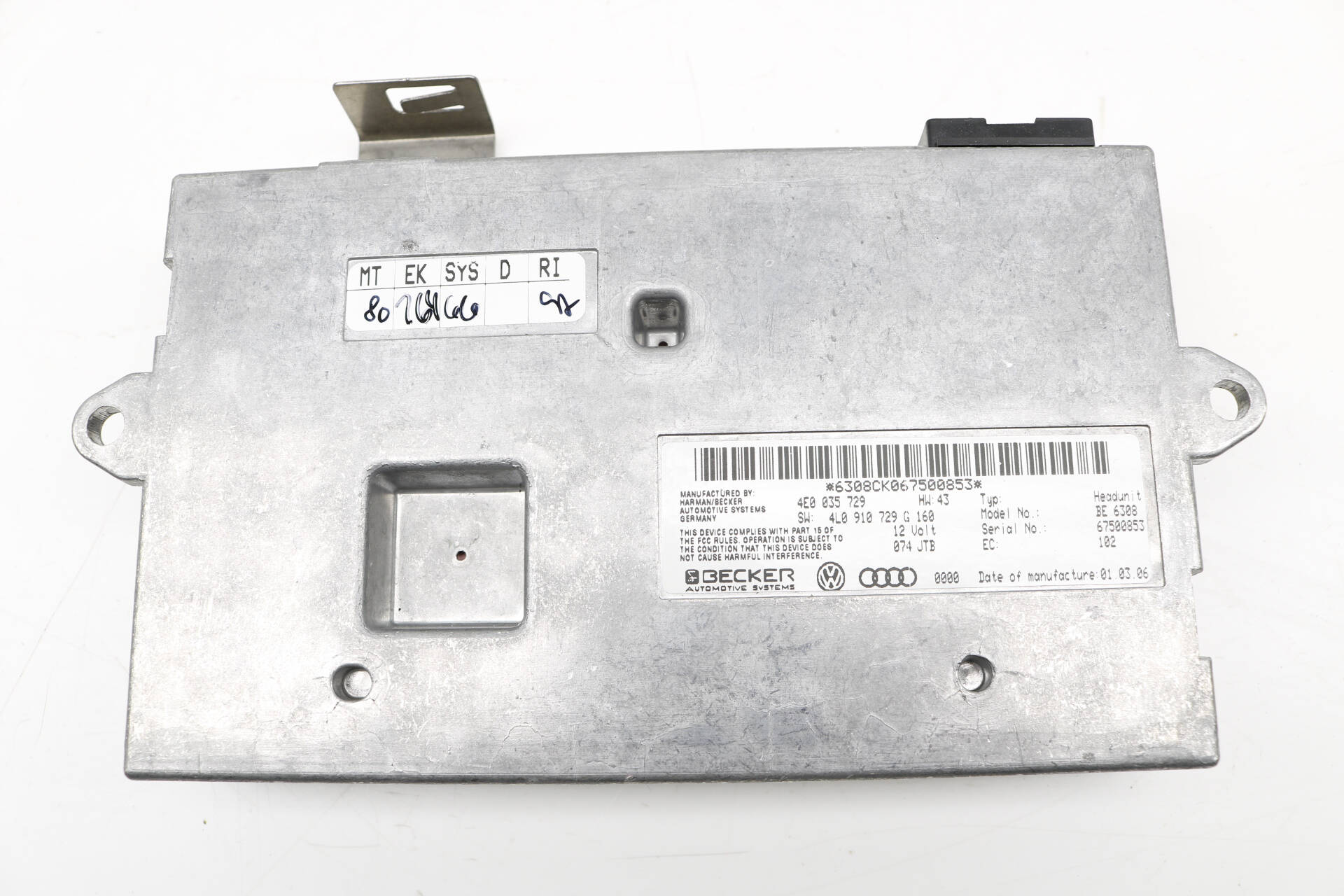 Mmi Interface Control Module 4E0035729