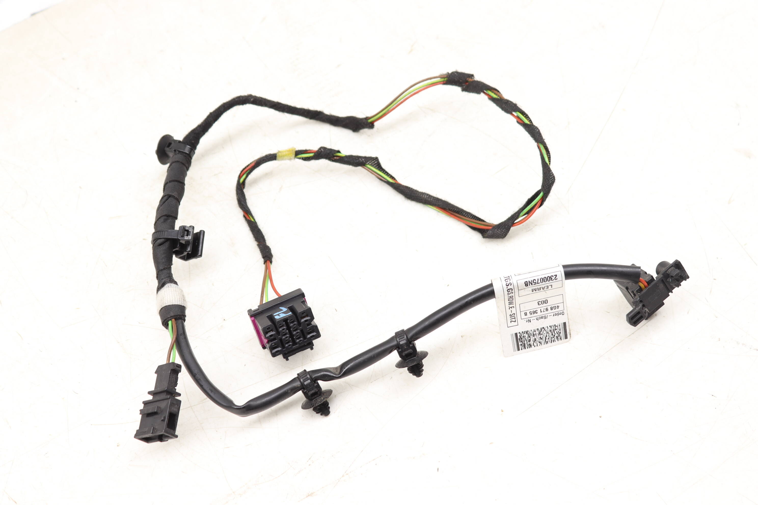 Seat Belt Warning System Wiring Harness 4G8971365B
