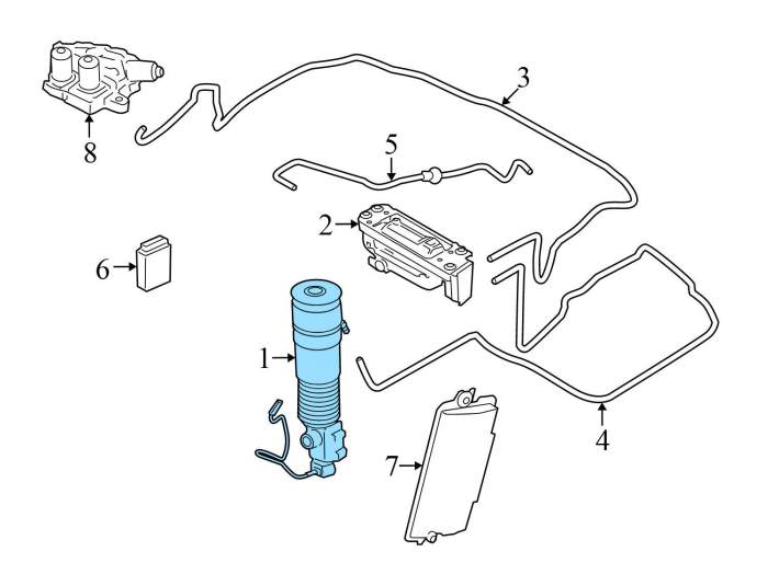 BMW Rear Left Air Shock / Strut Assembly 37126858813 BMW Rear Left Air Shock / Strut Assembly 37126858813